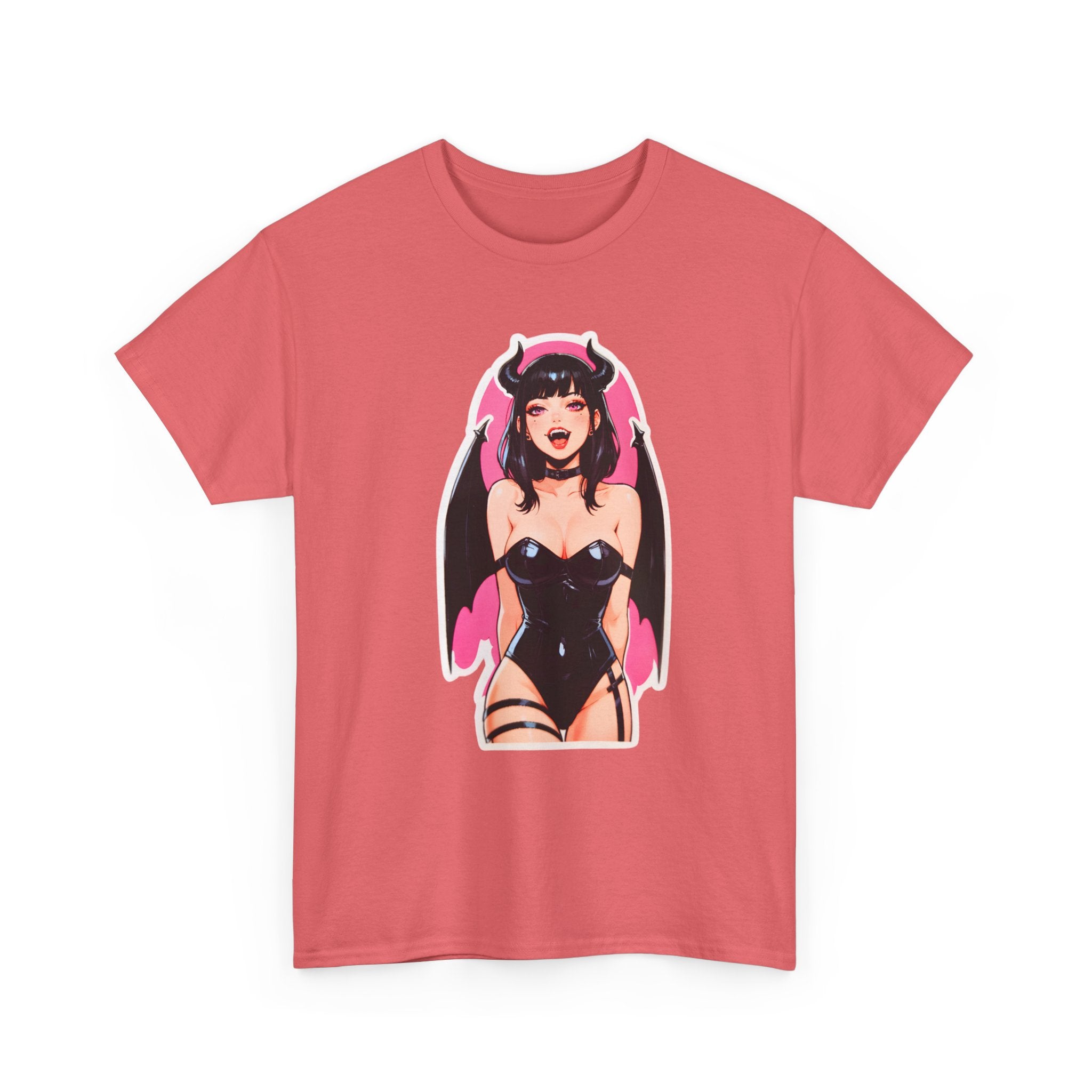 Succubus Ahegao Dark Gothic Unisex Heavy Cotton Tee
