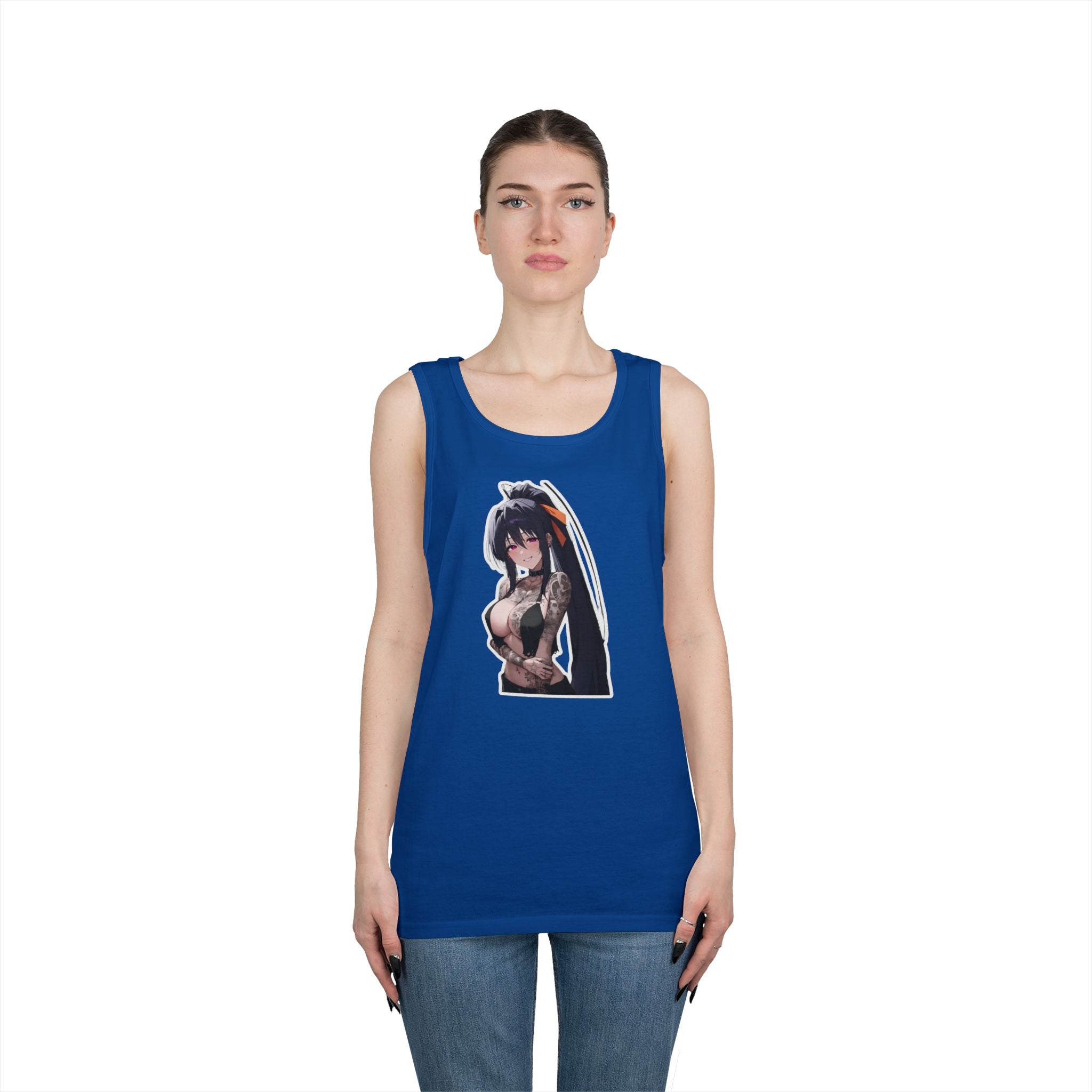 Akeno Himejima Gothic Tattooed Heavy Cotton Tank Top