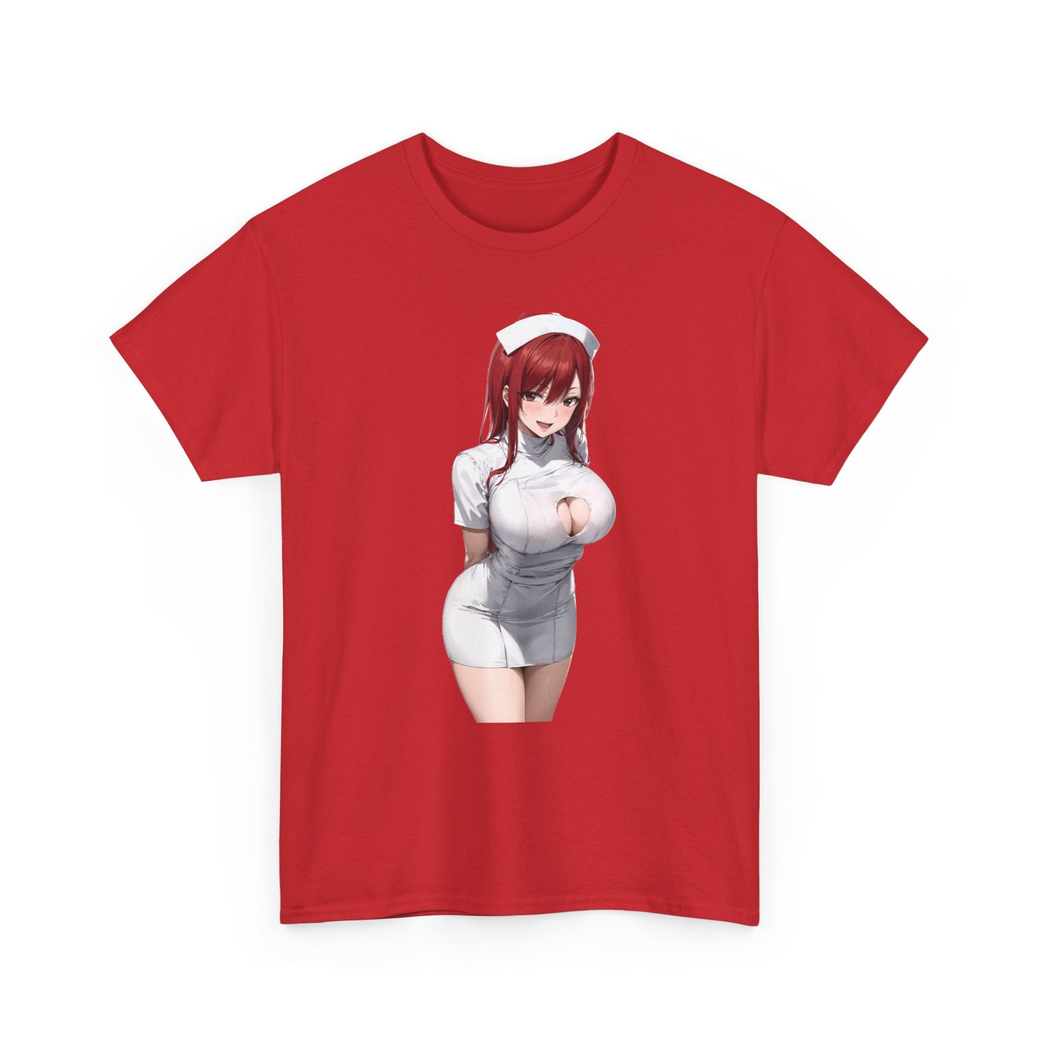 Ezra Scarlet Nurse Uniform Anime Heavy Cotton Tee