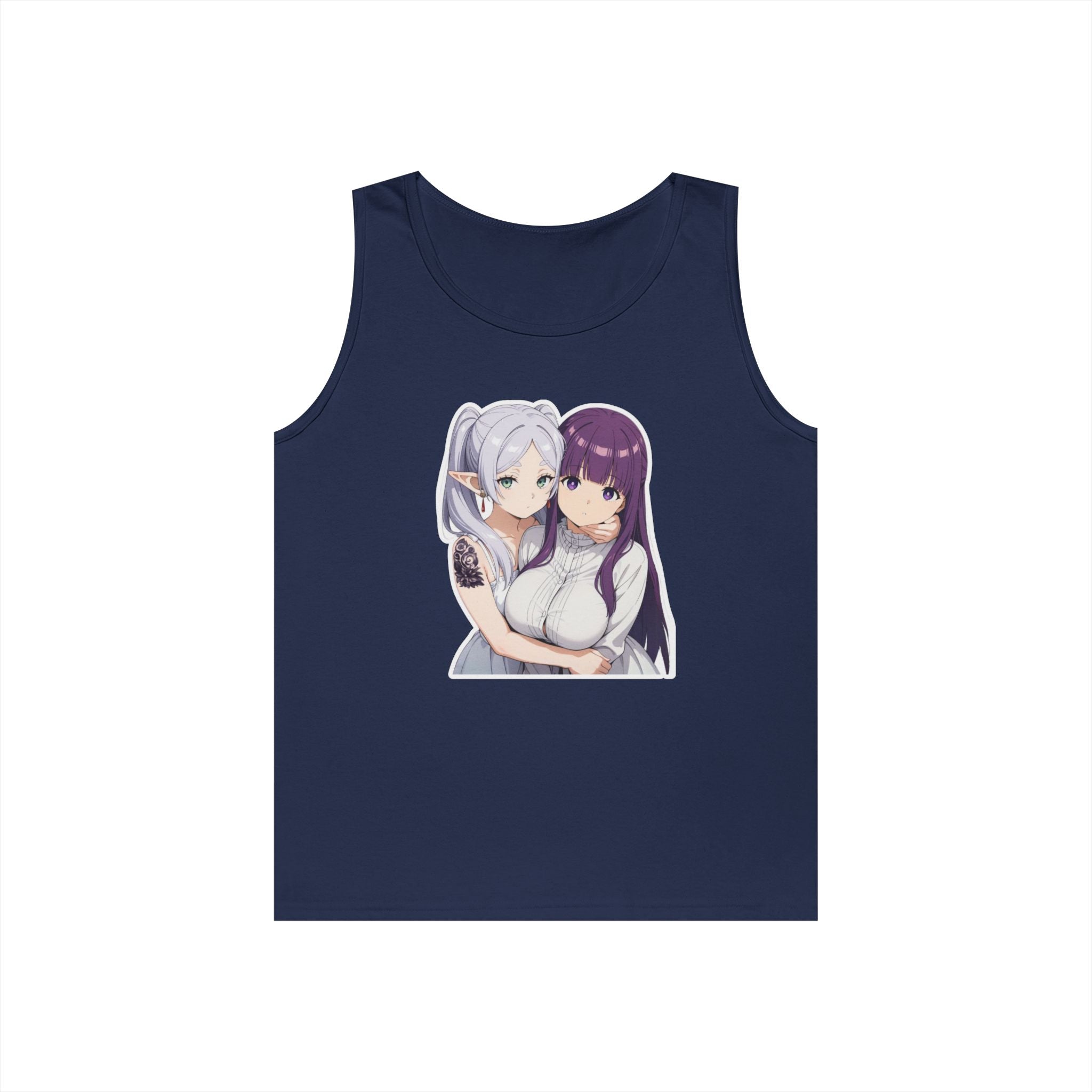Fern x Frieren Waifu Heavy Cotton Tank Top