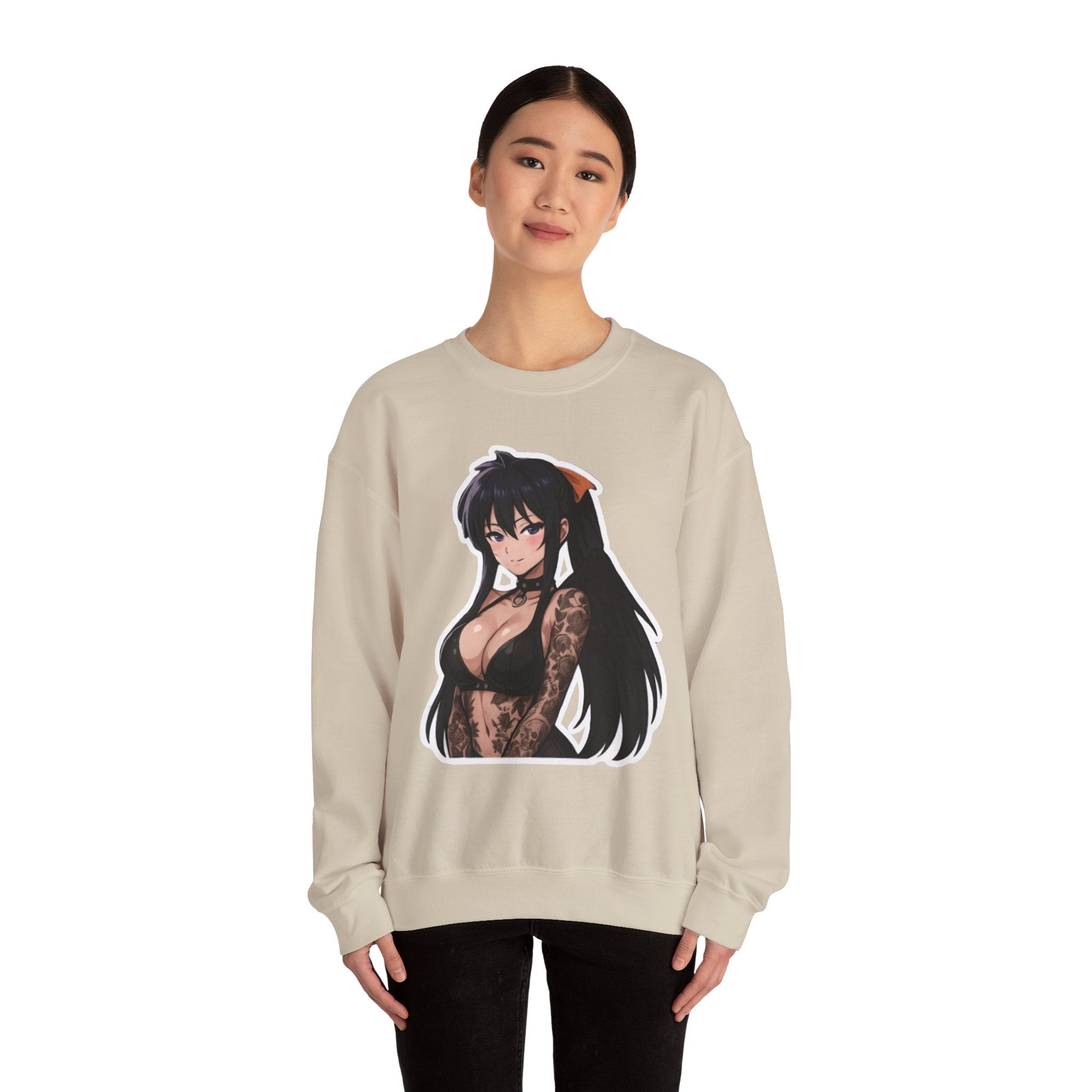 Akeno Himejima Unisex Heavy Blend™ Crewneck Sweatshirt