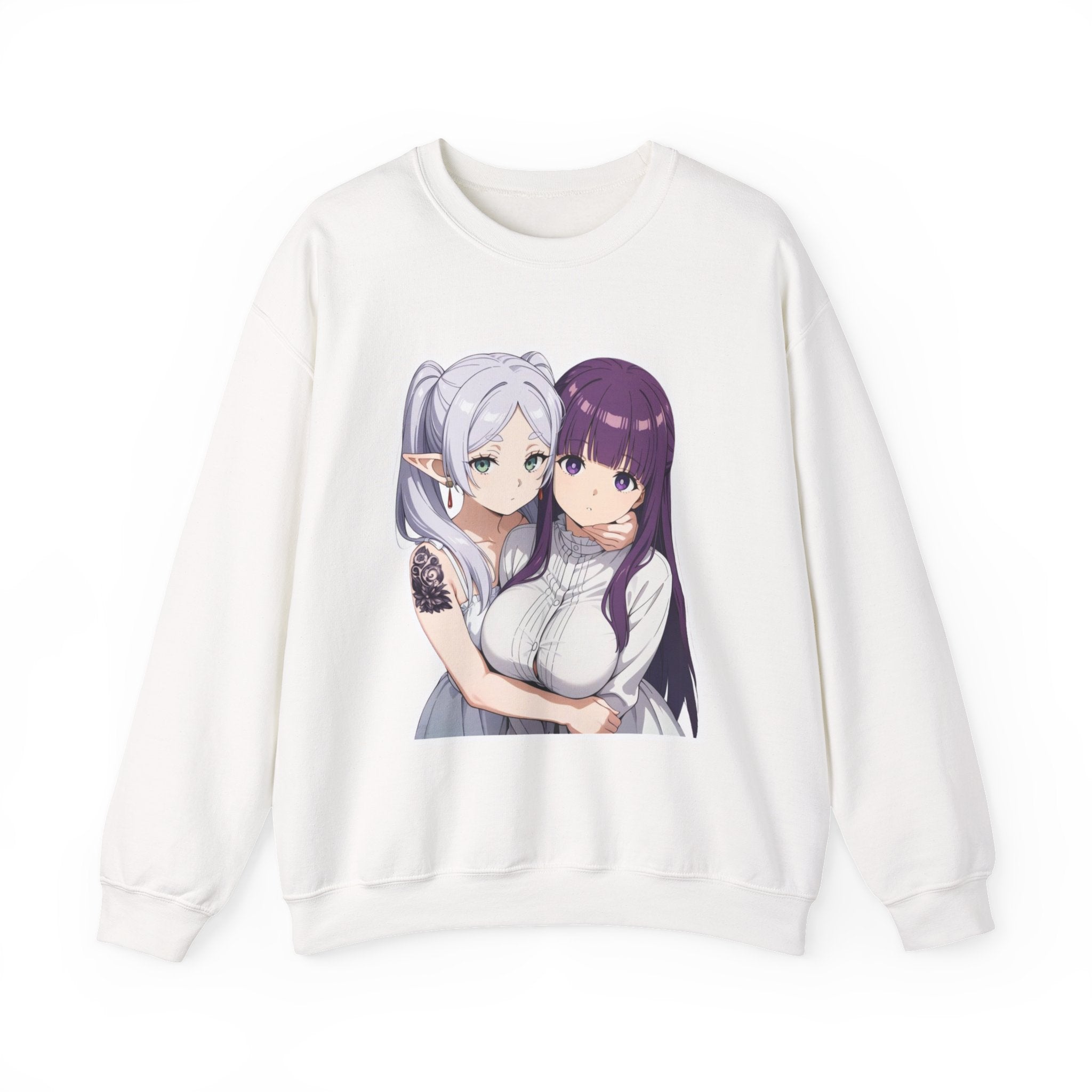 Fern x Frieren Waifu Unisex Heavy Blend™ Crewneck Sweatshirt