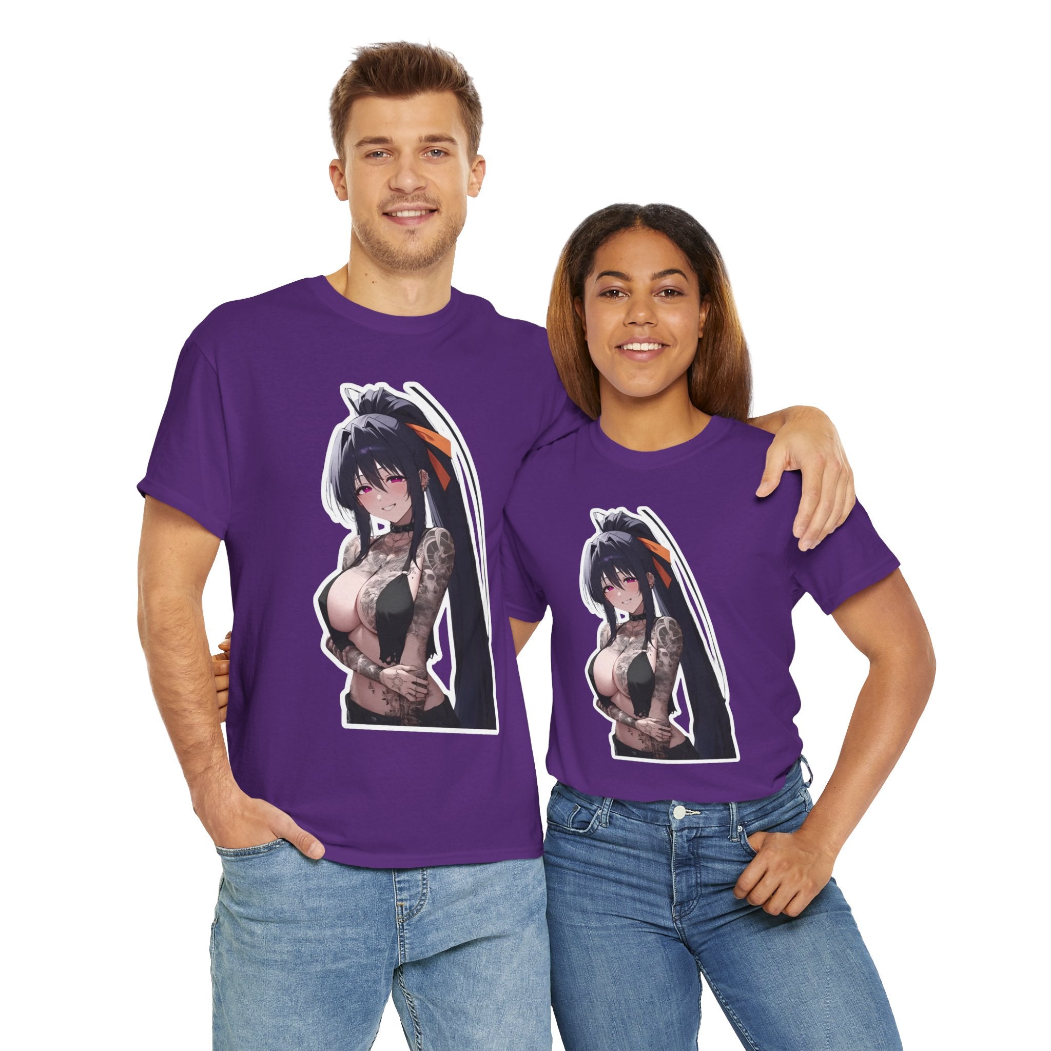 Akeno Himejima Gothic Tattooed Unisex Heavy Cotton Tee