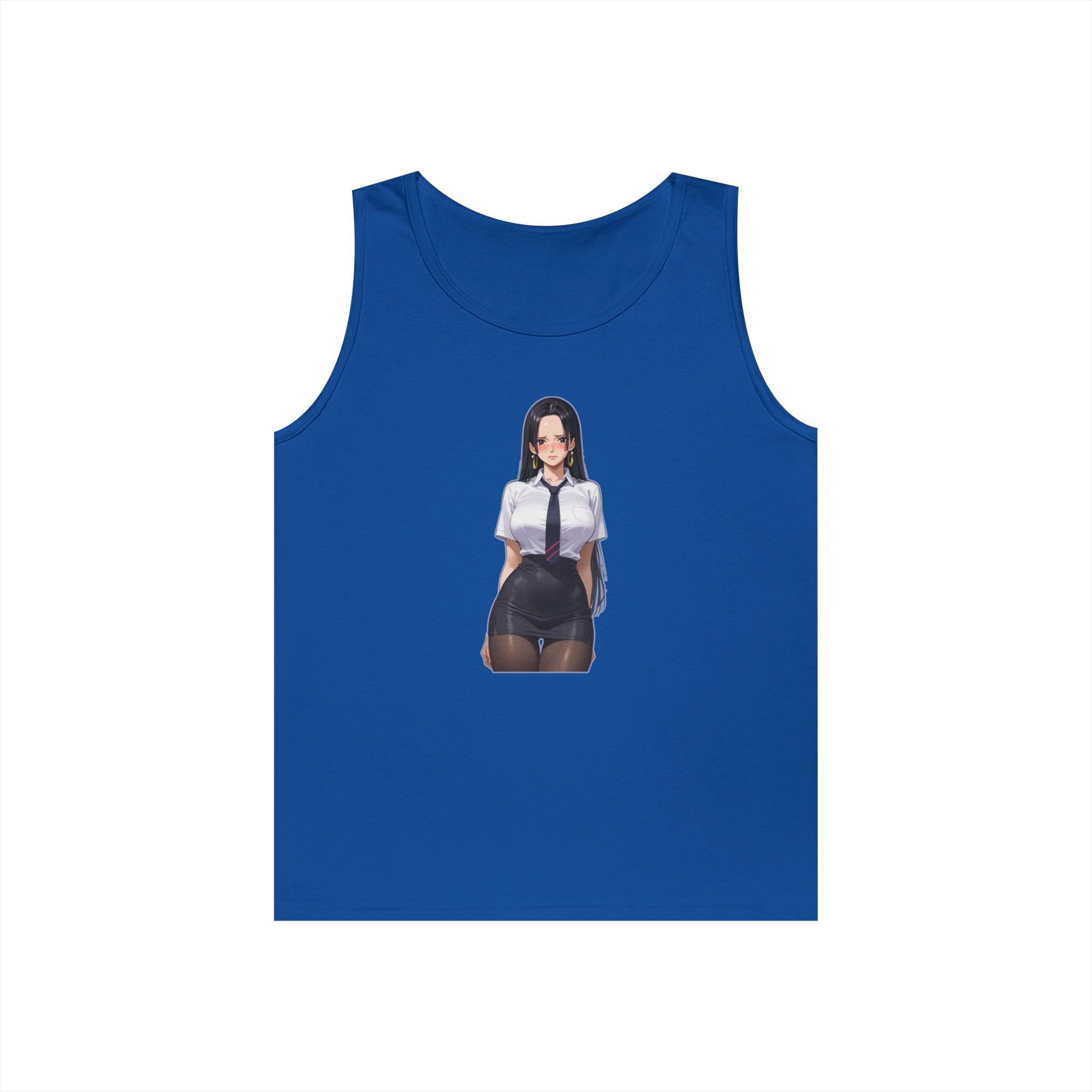 Nico Robin Office Lady Blushing Heavy Cotton Tank Top
