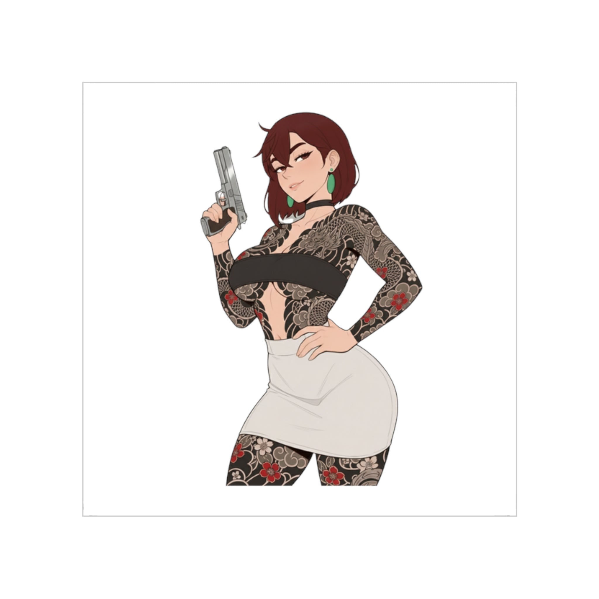 Ayase Momo Cansual Tactical Waifu Sticker