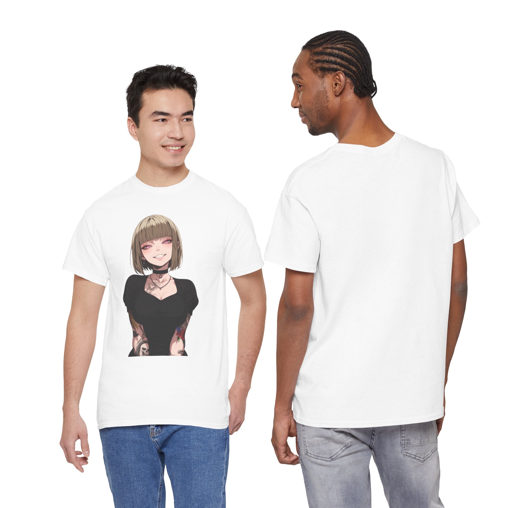 Sexy Style Himiko Toga Skull Tattooed Unisex Heavy Cotton Tee