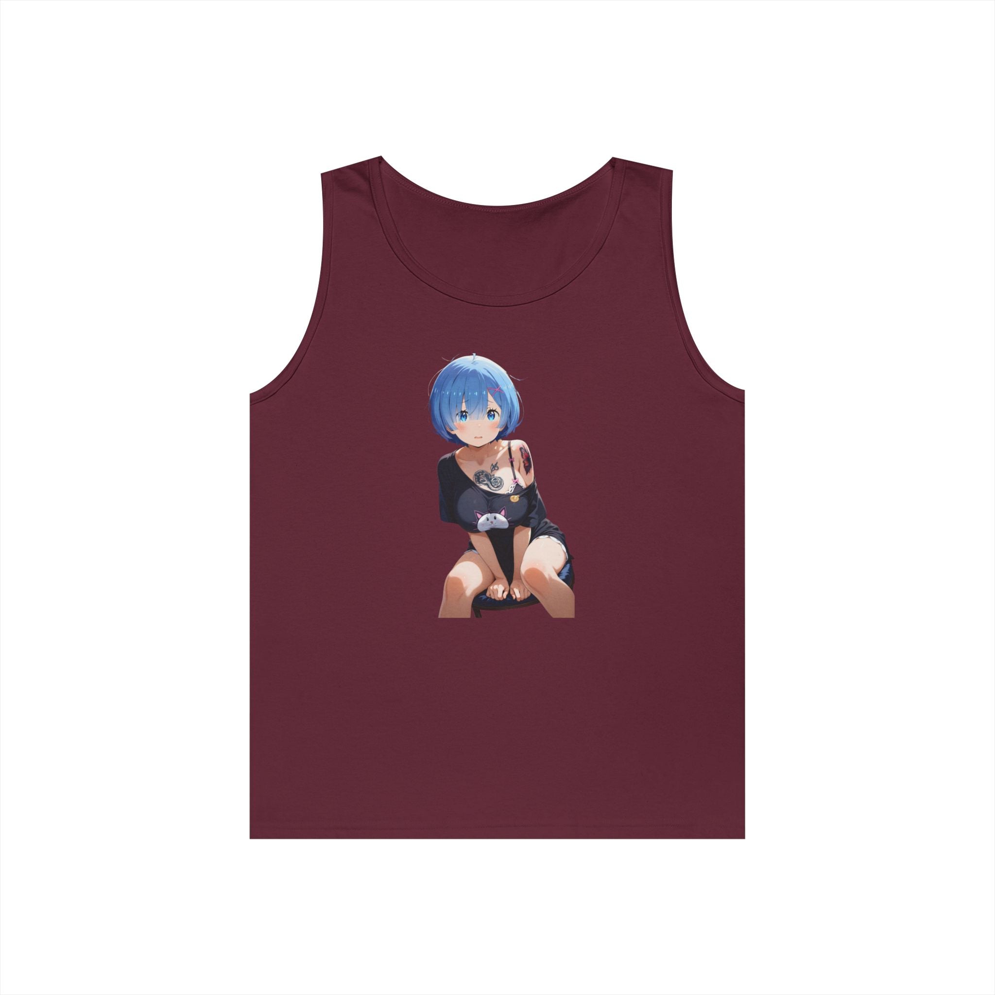Sexy Rem Tattooed Heavy Cotton Tank Top