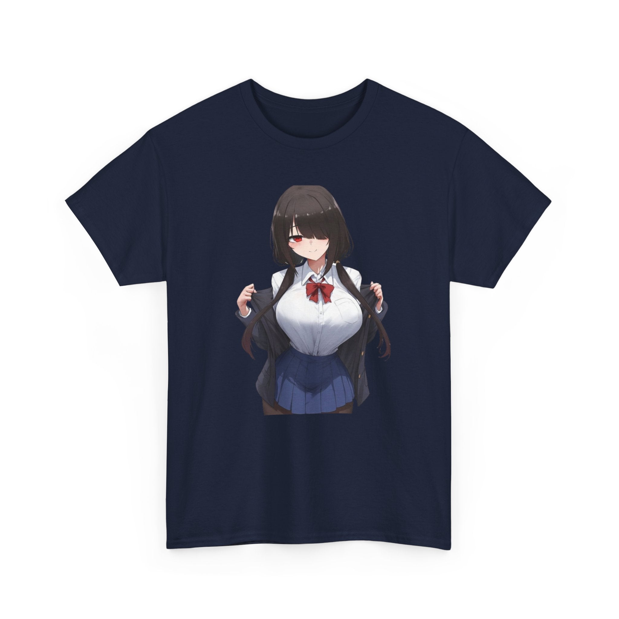 Tokisaki Kurum Schoolgirl Gothic Seductive Unisex Heavy Cotton Tee