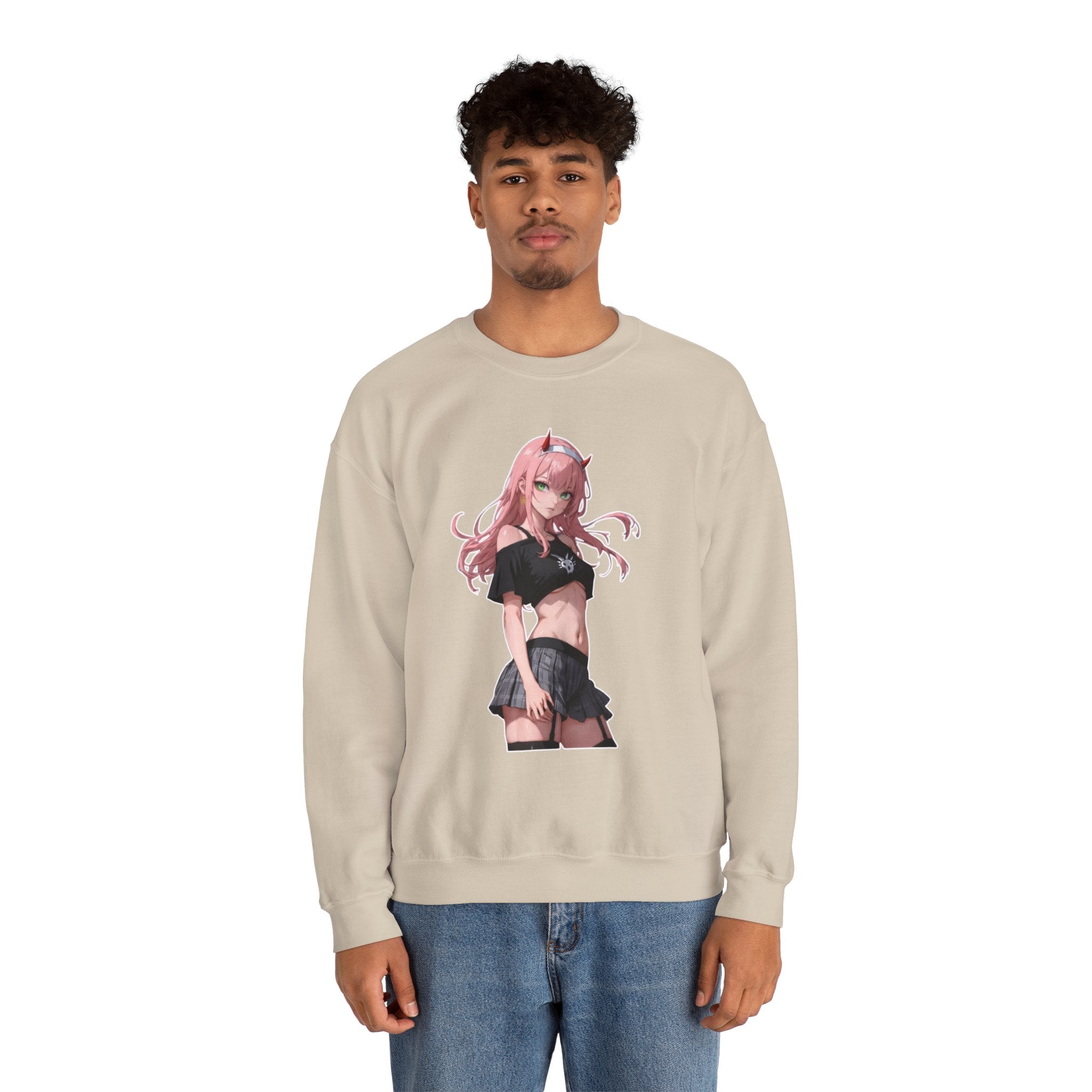 Zero Two Streetwear Style Unisex Heavy Blend™ Crewneck Sweatshirt