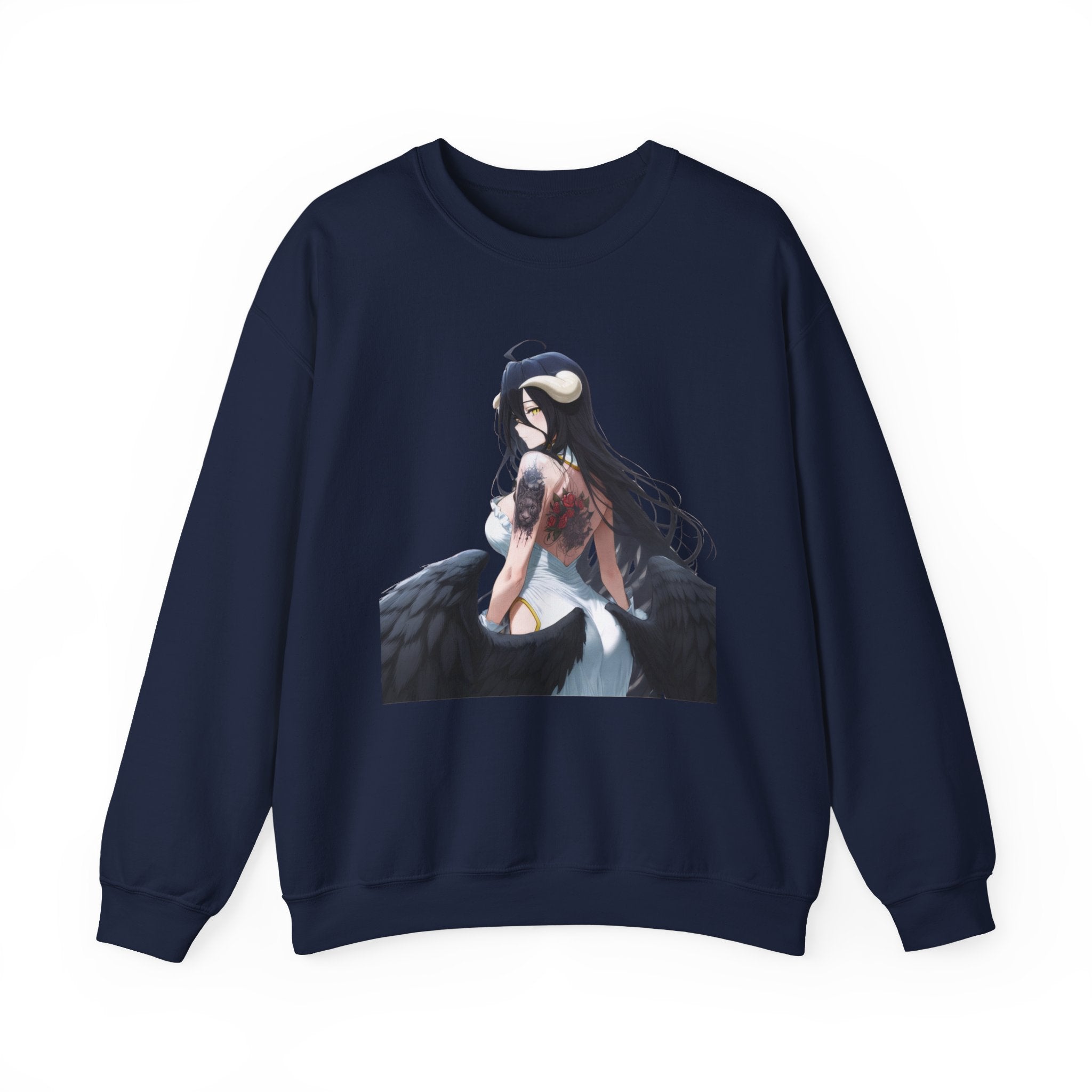 Gothic Albedo Overlord Waifu Unisex Heavy Blend™ Crewneck Sweatshirt