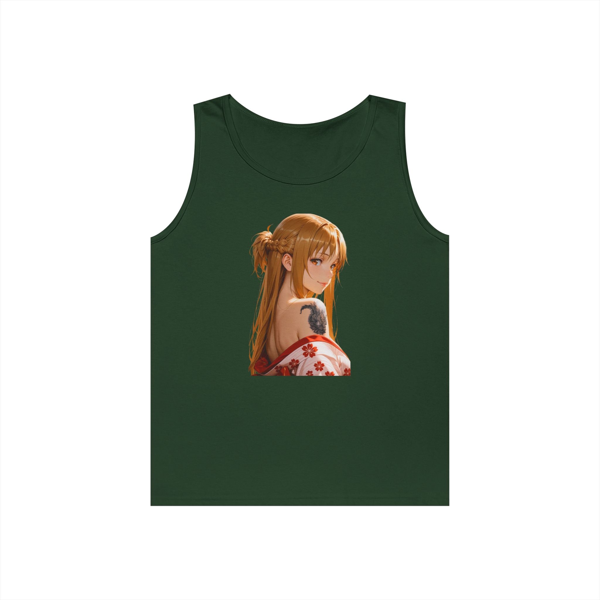 Asuna Kimono Tattoo Heavy Cotton Tank Top