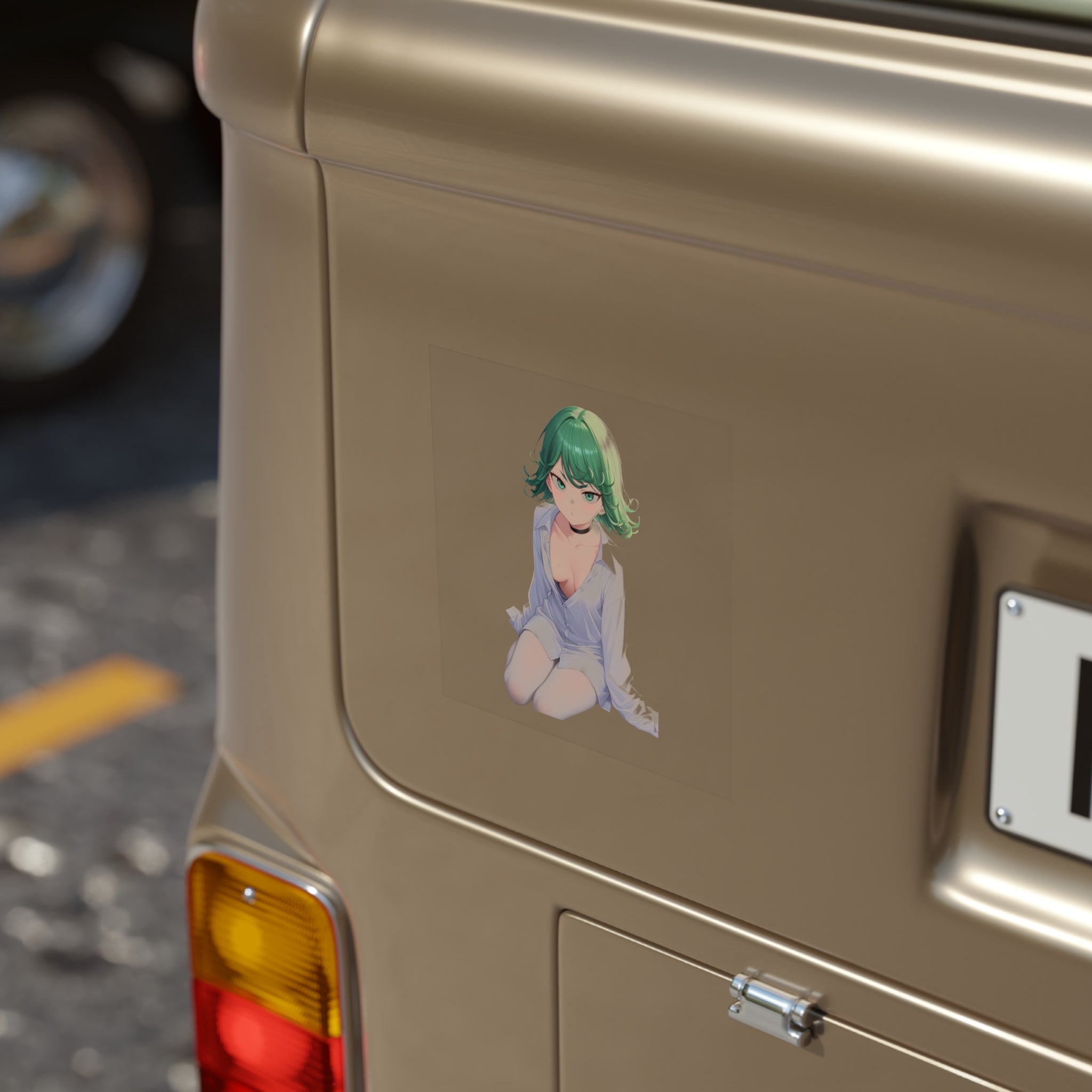 Tatsumaki Wore A Collared Shirt Waifu Sticker