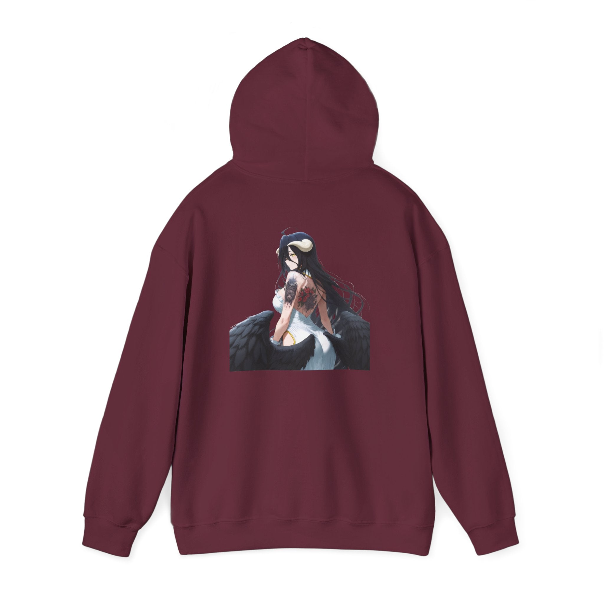 Gothic Albedo Overlord Waifu Unisex Heavy Blend™ Hooded Sweatshirt