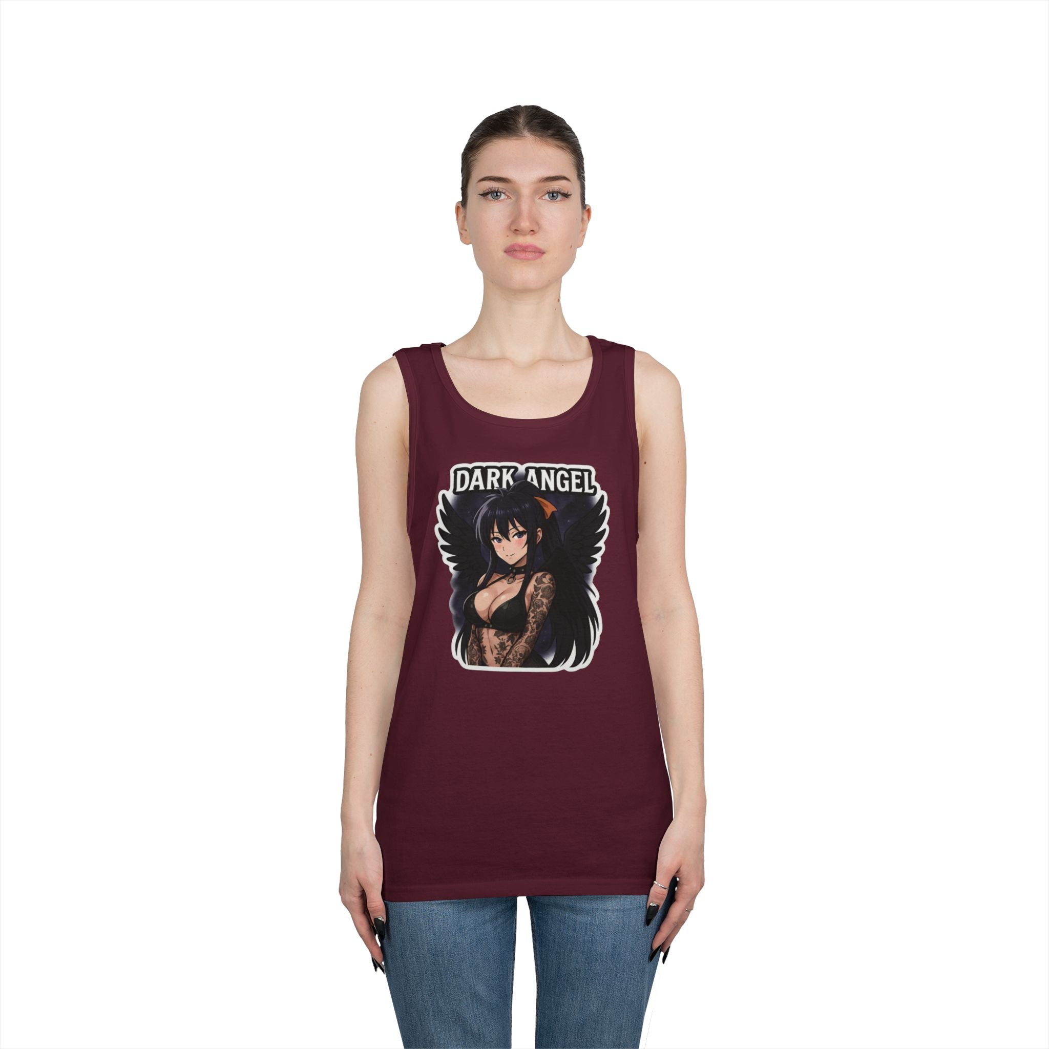 Akeno Himejima Dark Angel Heavy Cotton Tank Top