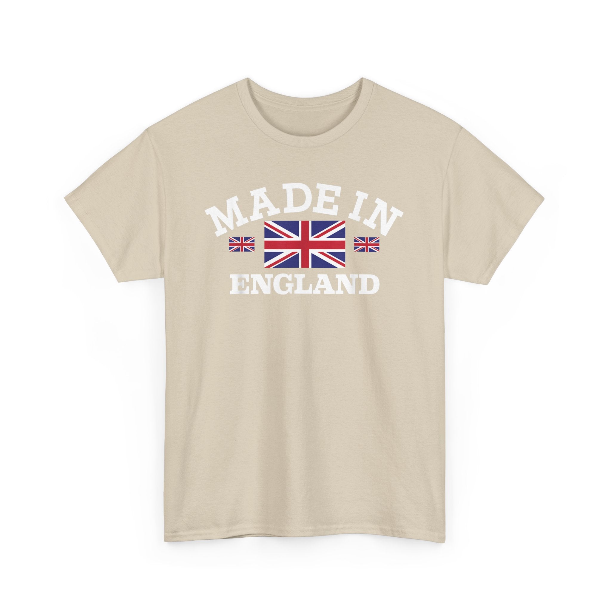 Made in England British Flag Union Jack Unisex Heavy Cotton Tee