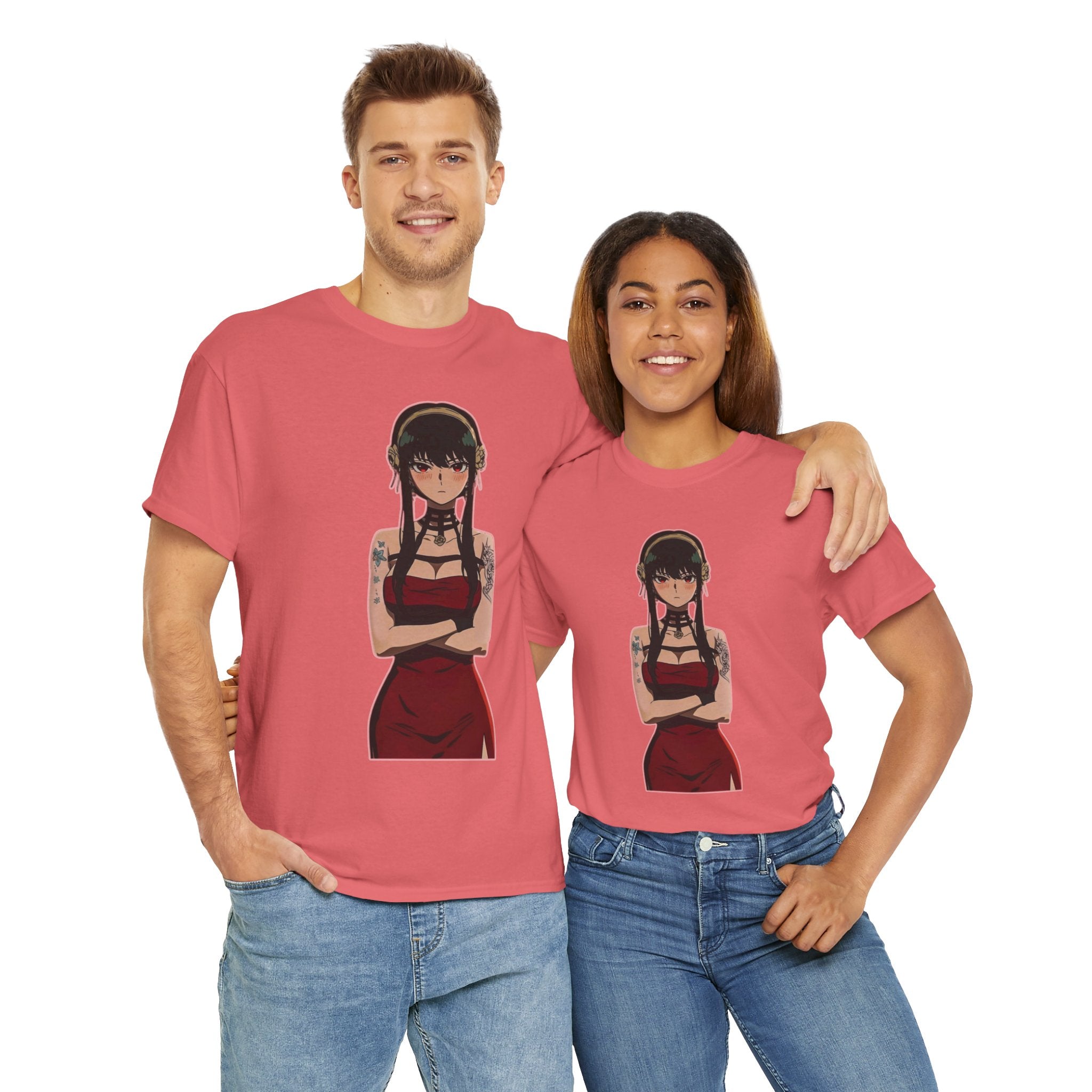 Yor Forger Elegant Tattooed Anime Unisex Heavy Cotton Tee