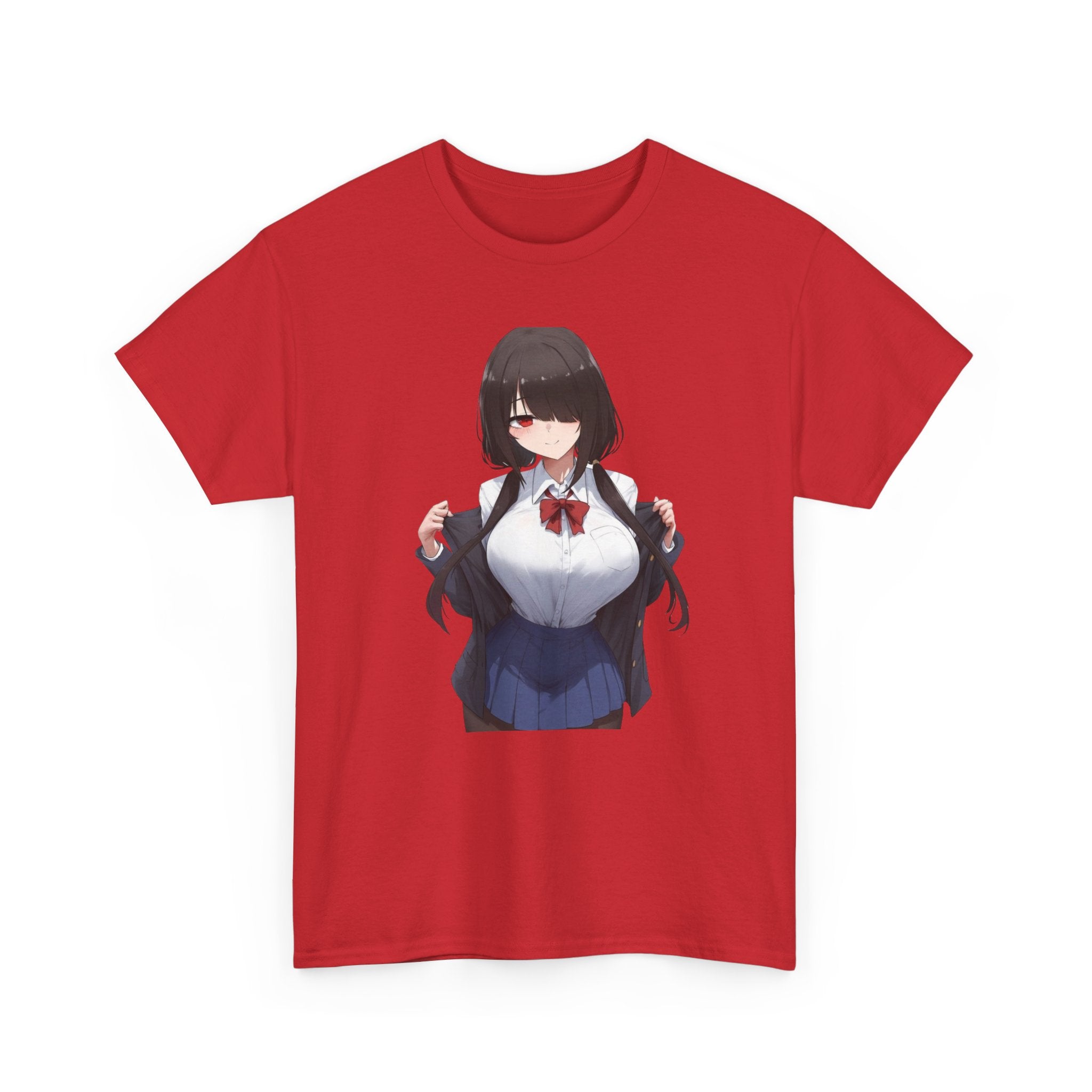 Tokisaki Kurum Schoolgirl Gothic Seductive Unisex Heavy Cotton Tee