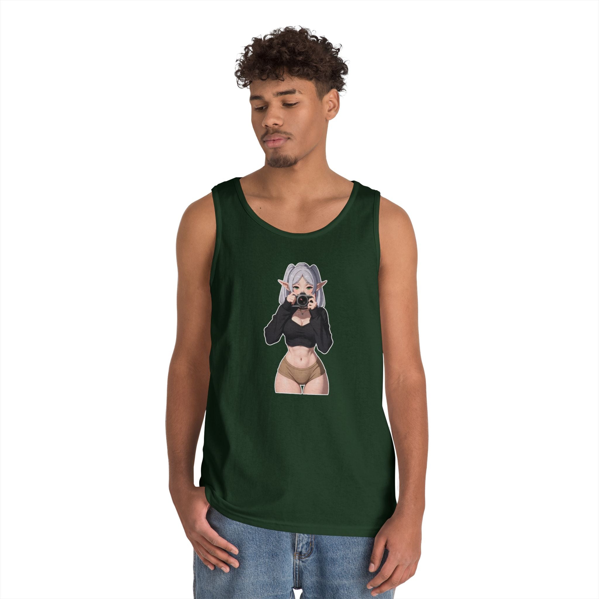 Frieren Cute Heavy Cotton Tank Top