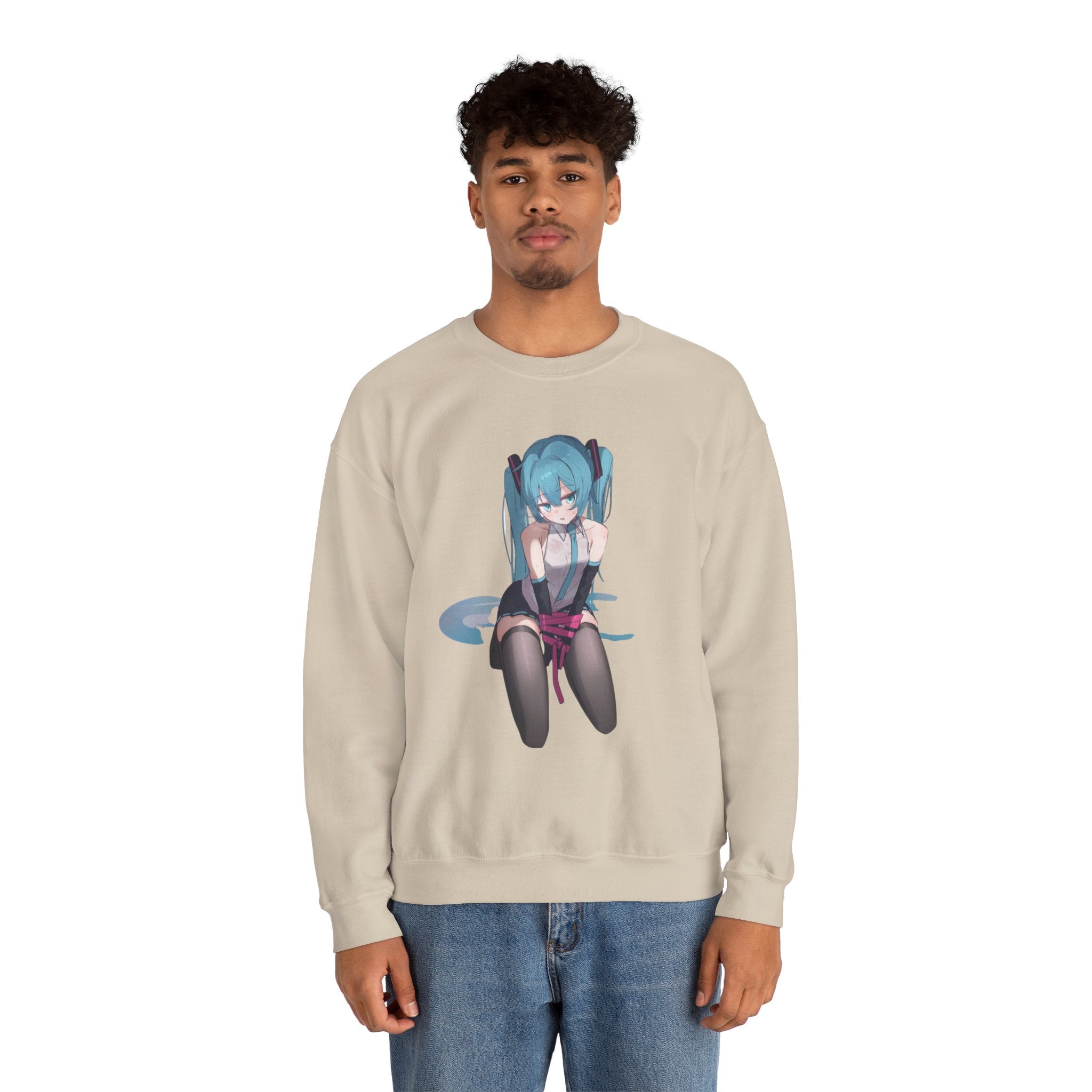 Hatsune Miku Bound Cute Anime Unisex Heavy Blend™ Crewneck Sweatshirt