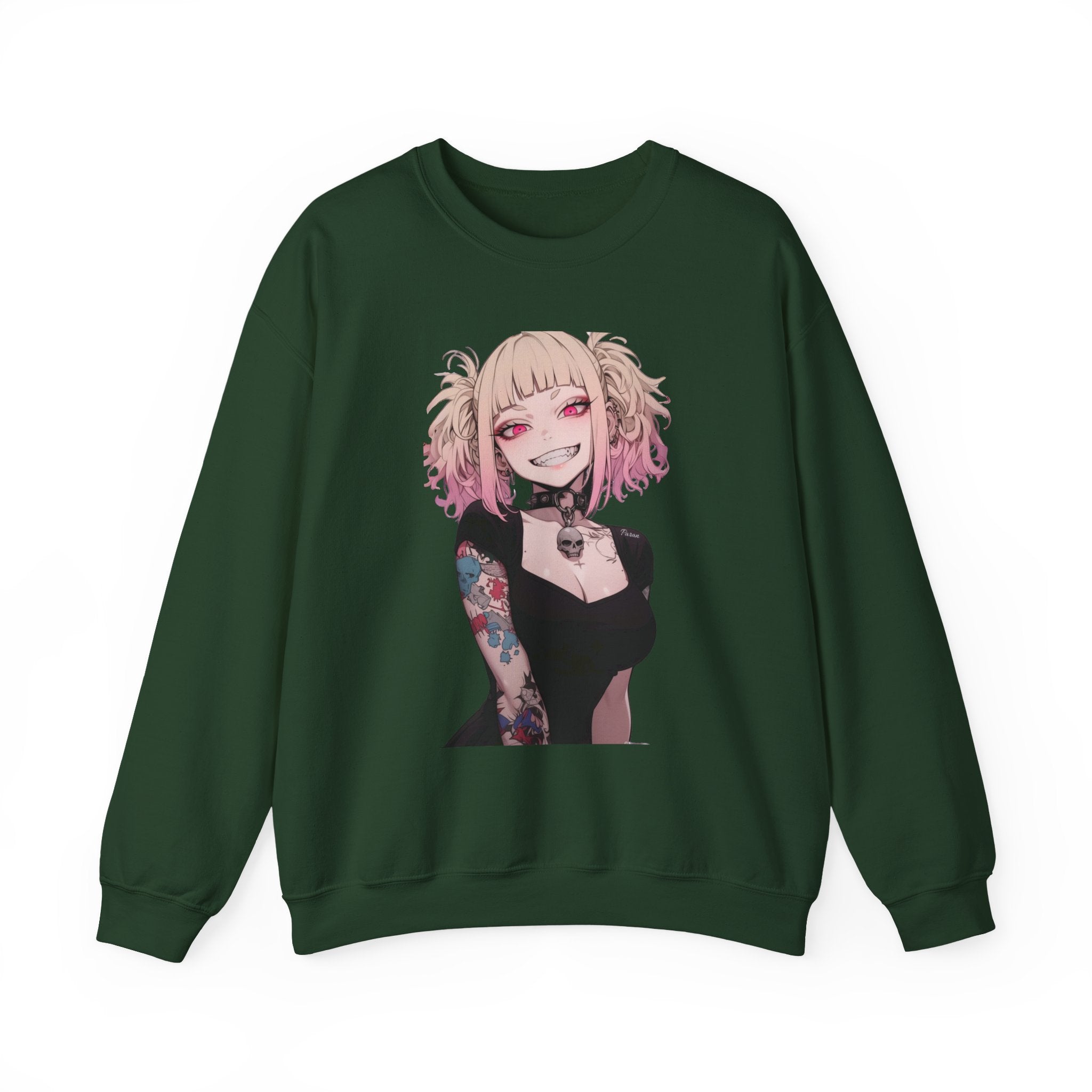 Gothic Himiko Toga Tattooed Crazy Unisex Heavy Blend™ Crewneck Sweatshirt
