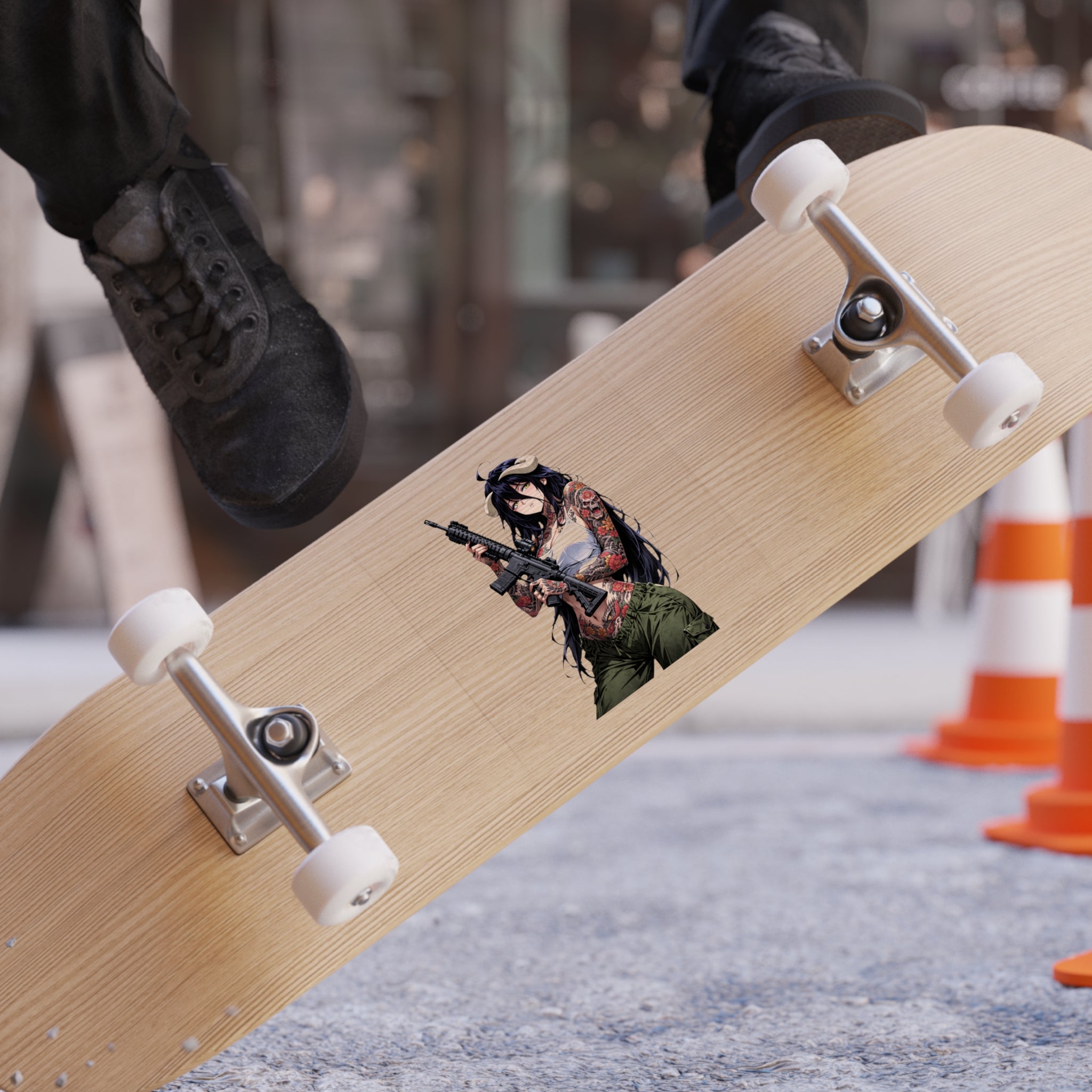 Albedo Overlord Tattoo Street Style Waifu Sticker