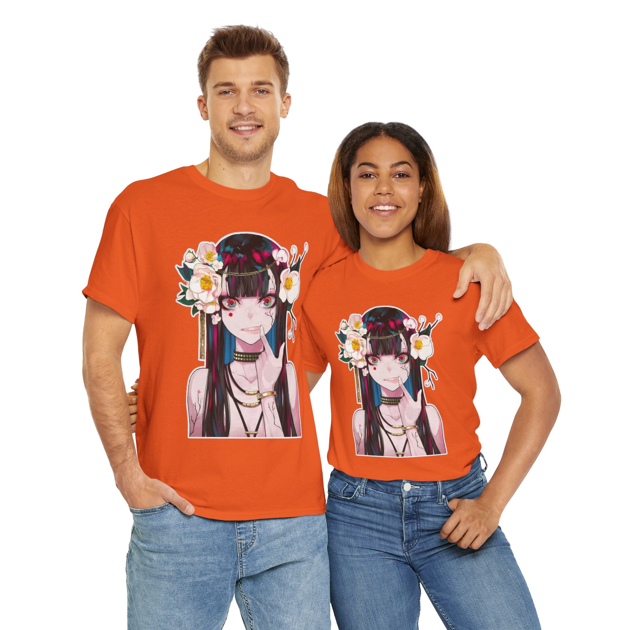 Vampire Girl Dark Fantasy Unisex Heavy Cotton Tee