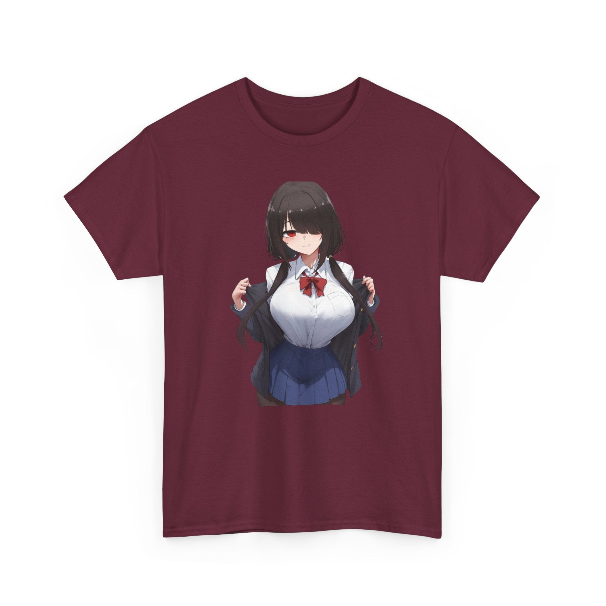 Tokisaki Kurum Schoolgirl Gothic Seductive Unisex Heavy Cotton Tee
