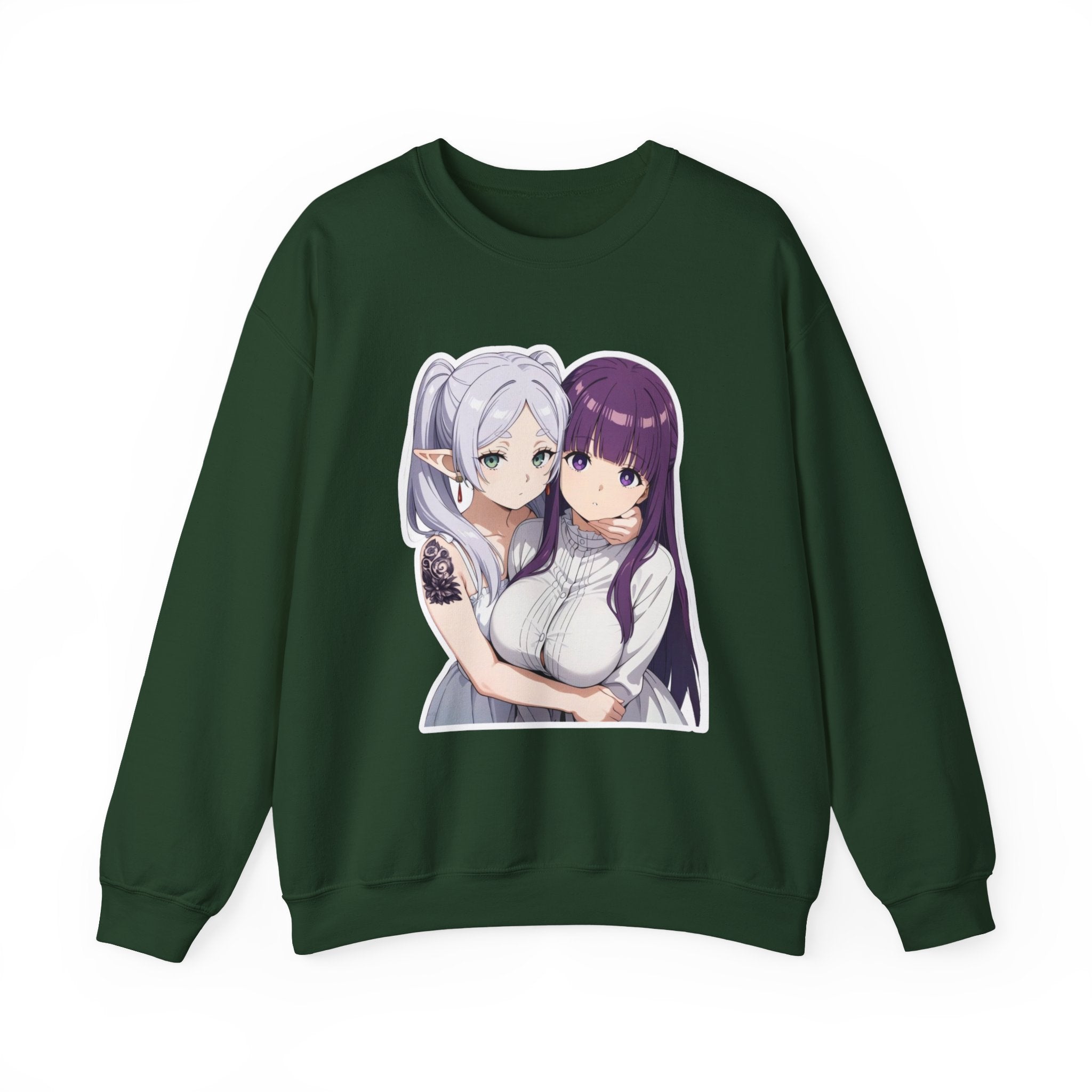 Fern x Frieren Waifu Unisex Heavy Blend™ Crewneck Sweatshirt