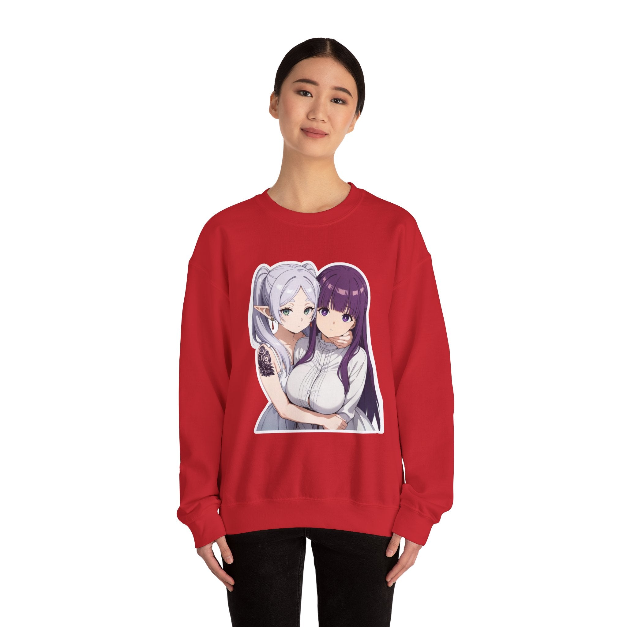 Fern x Frieren Waifu Unisex Heavy Blend™ Crewneck Sweatshirt