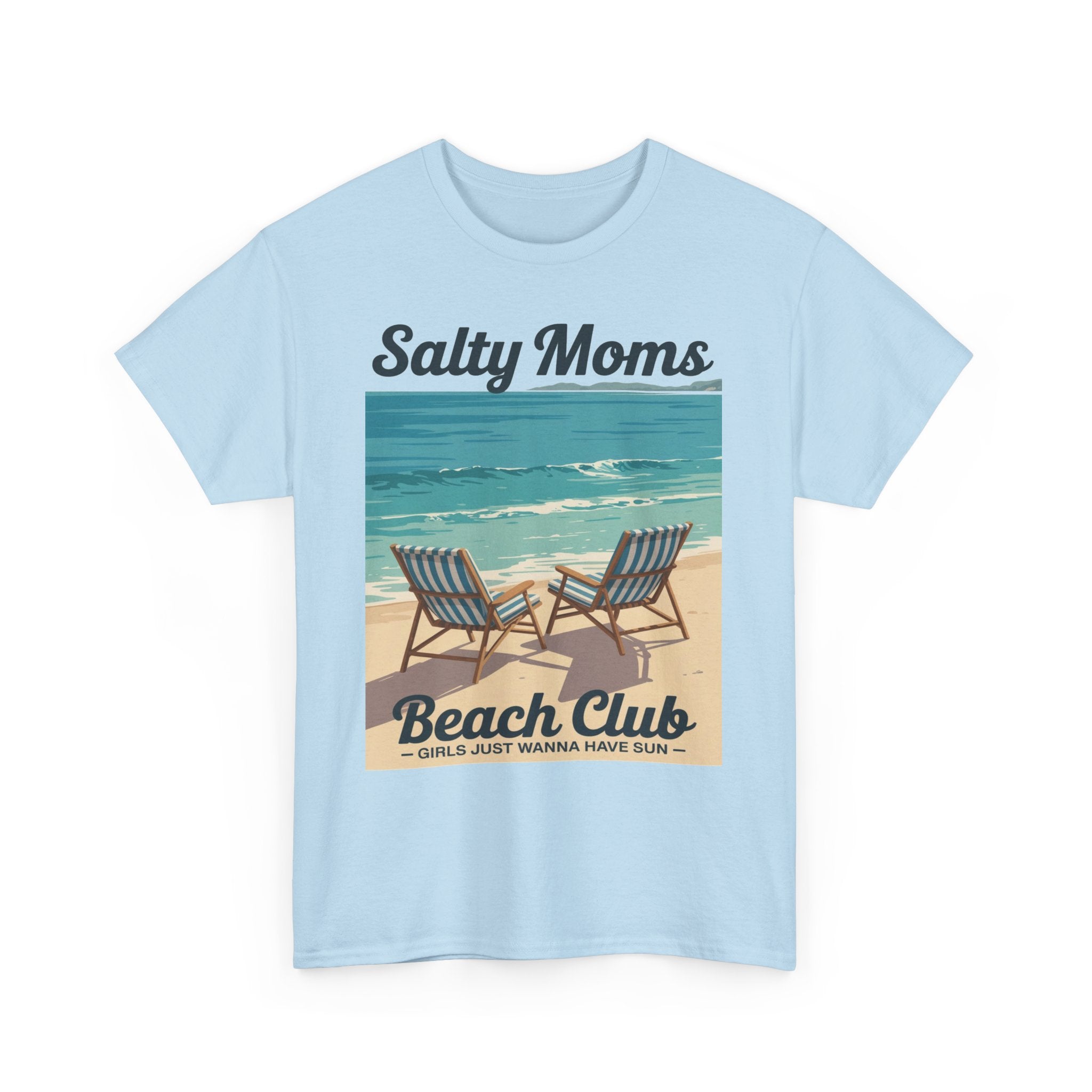 Salty Moms Beach Club Unisex Heavy Cotton Tee