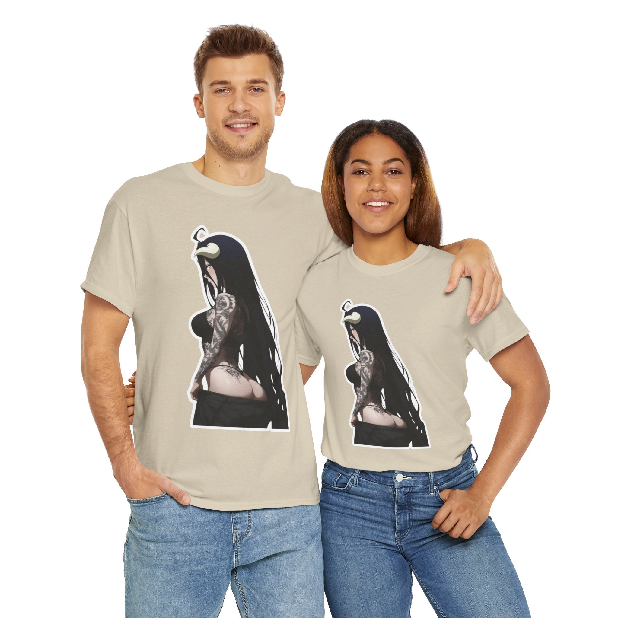 Albedo From Overlord Gothic Tattooed Unisex Heavy Cotton Tee
