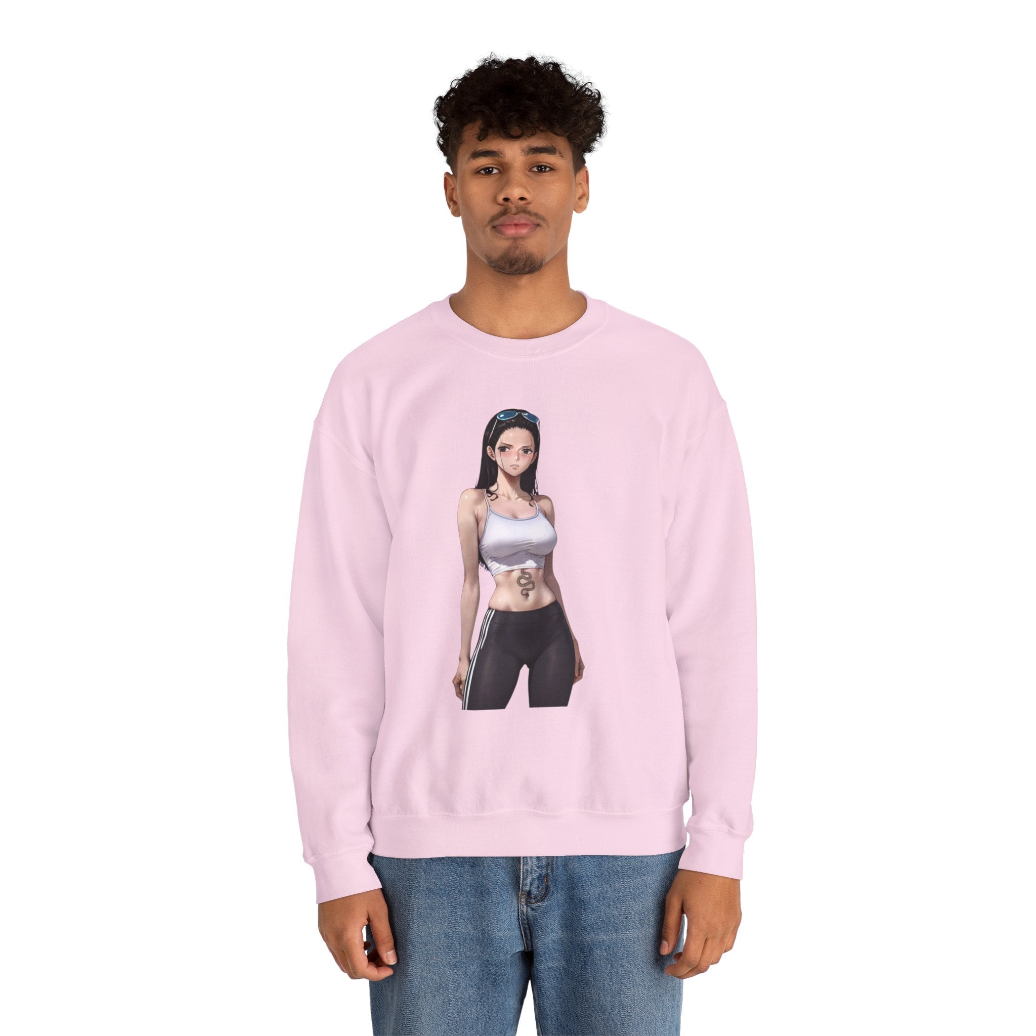 Copy of Nico Robin Catgirl Casual Anime Unisex Heavy Blend™ Crewneck Sweatshirt