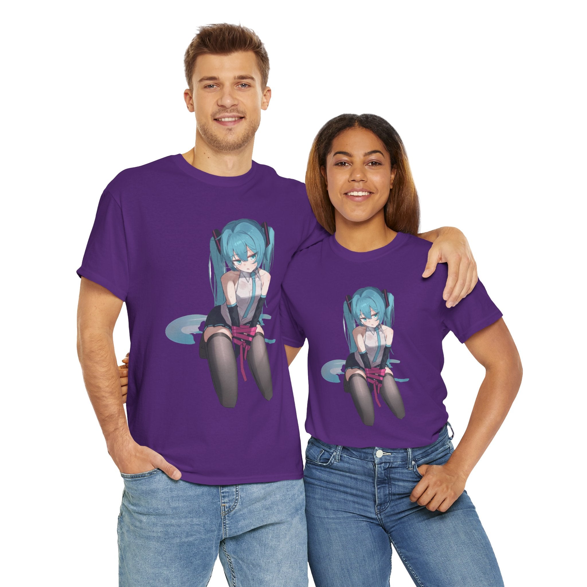 Hatsune Miku Bound Cute Anime Unisex Heavy Cotton Tee