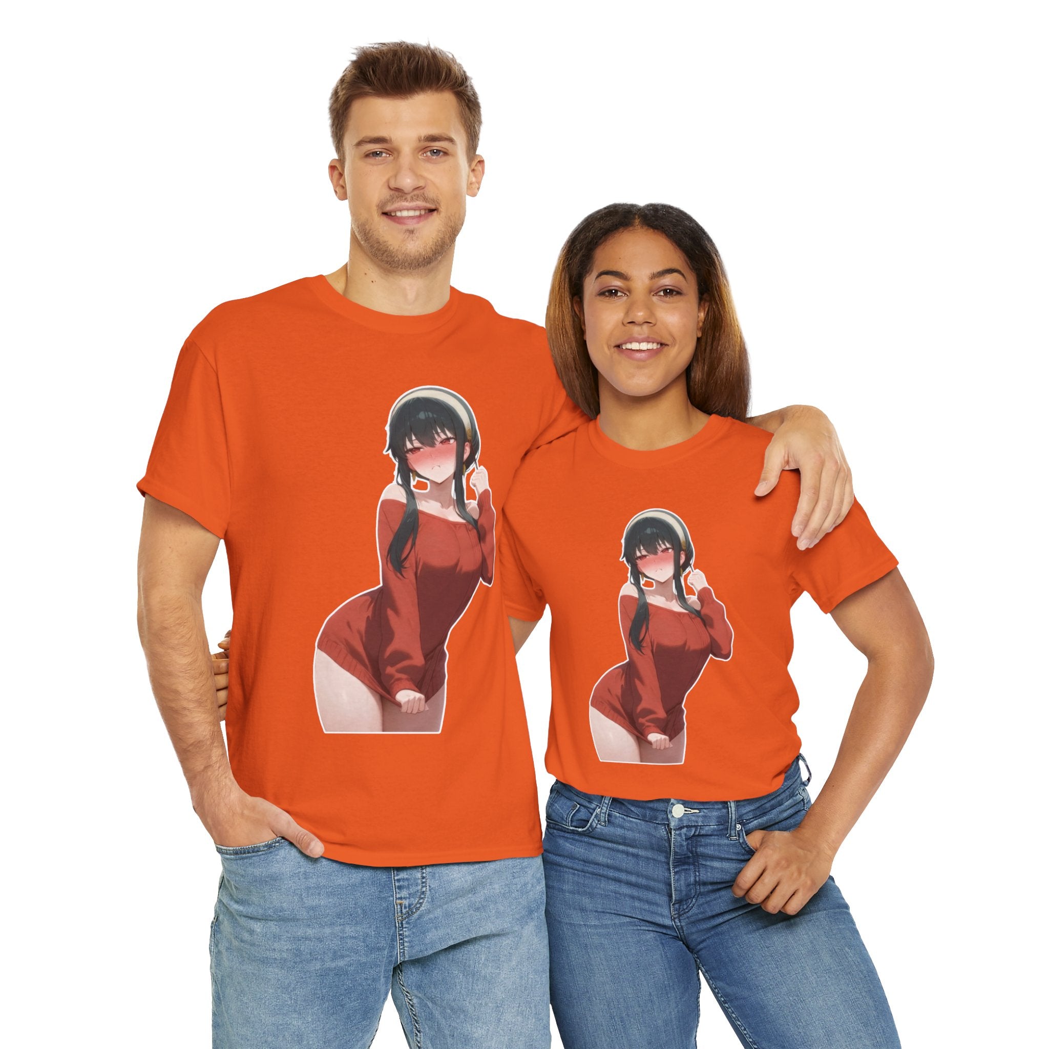 Yor Forger Blushing Waifu Unisex Heavy Cotton Tee