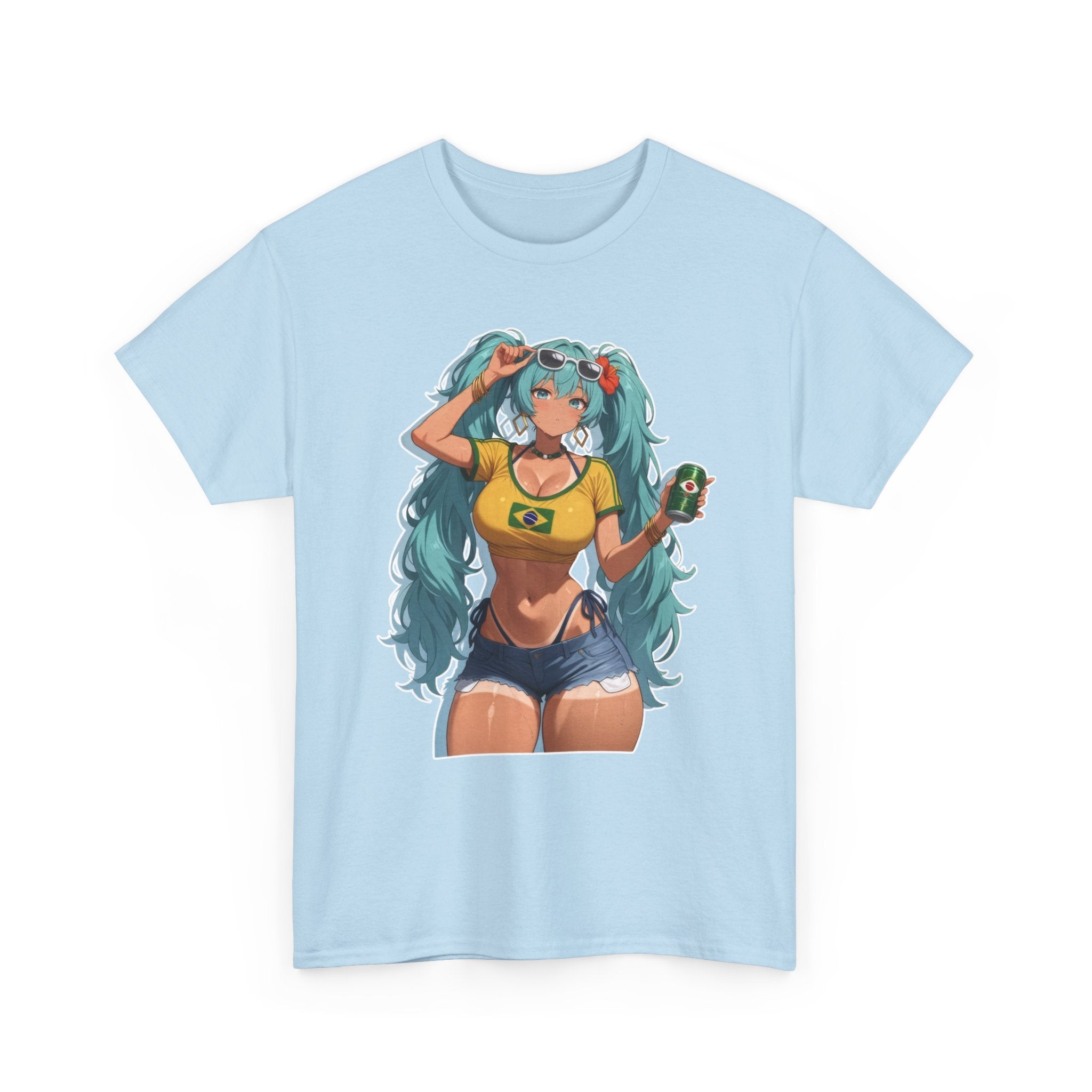 Hatsune Miku Brazil Girl Unisex Heavy Cotton Tee