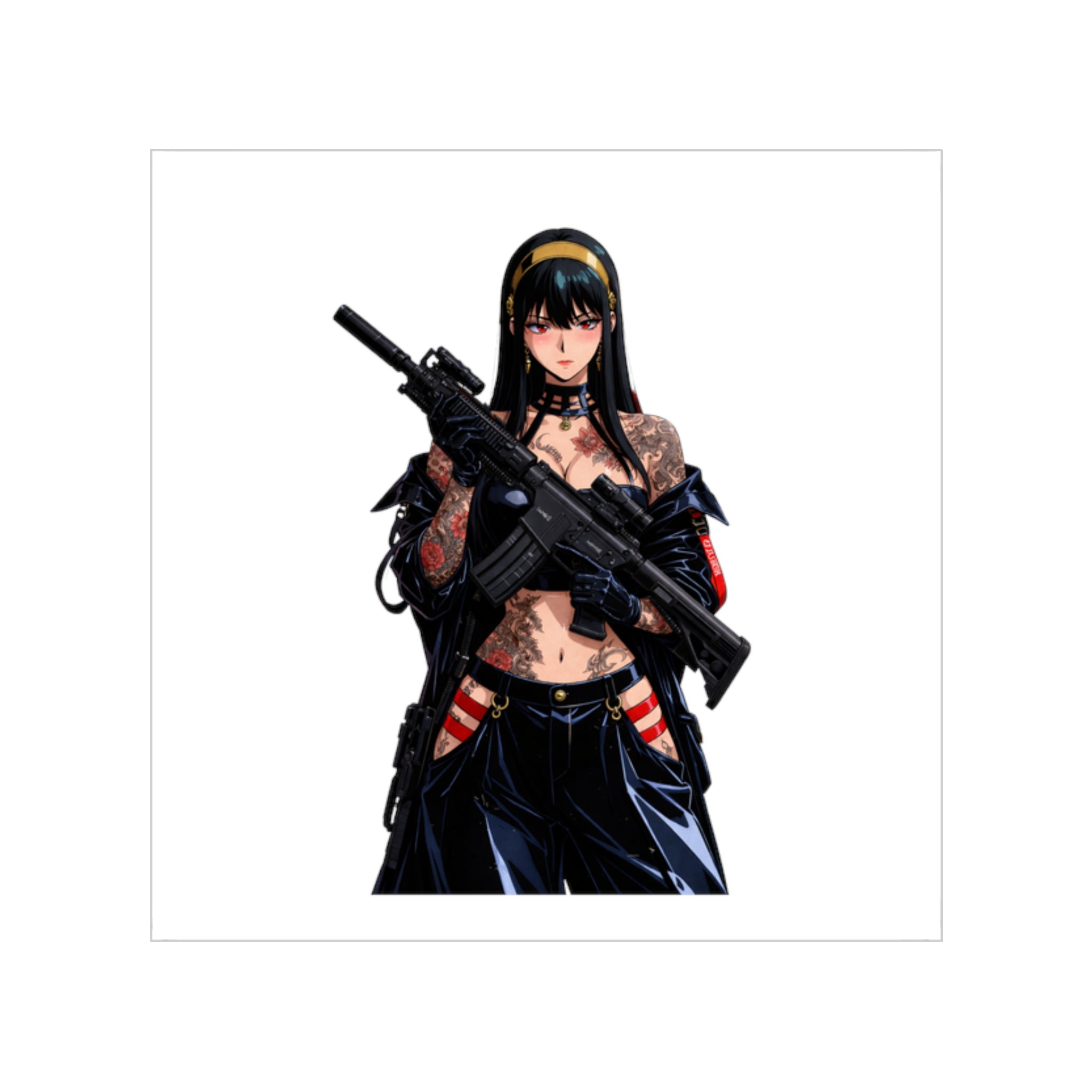 Yor Forger Street Style Waifu Sticker