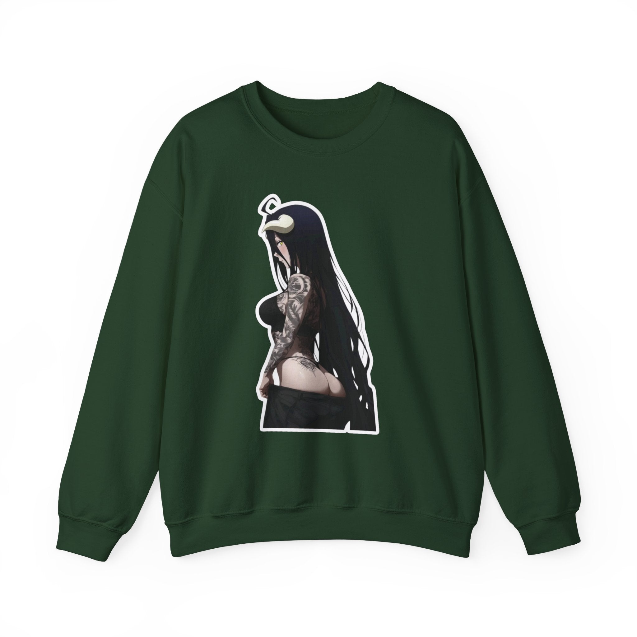 Albedo From Overlord Gothic Tattooed Unisex Heavy Blend™ Crewneck Sweatshirt