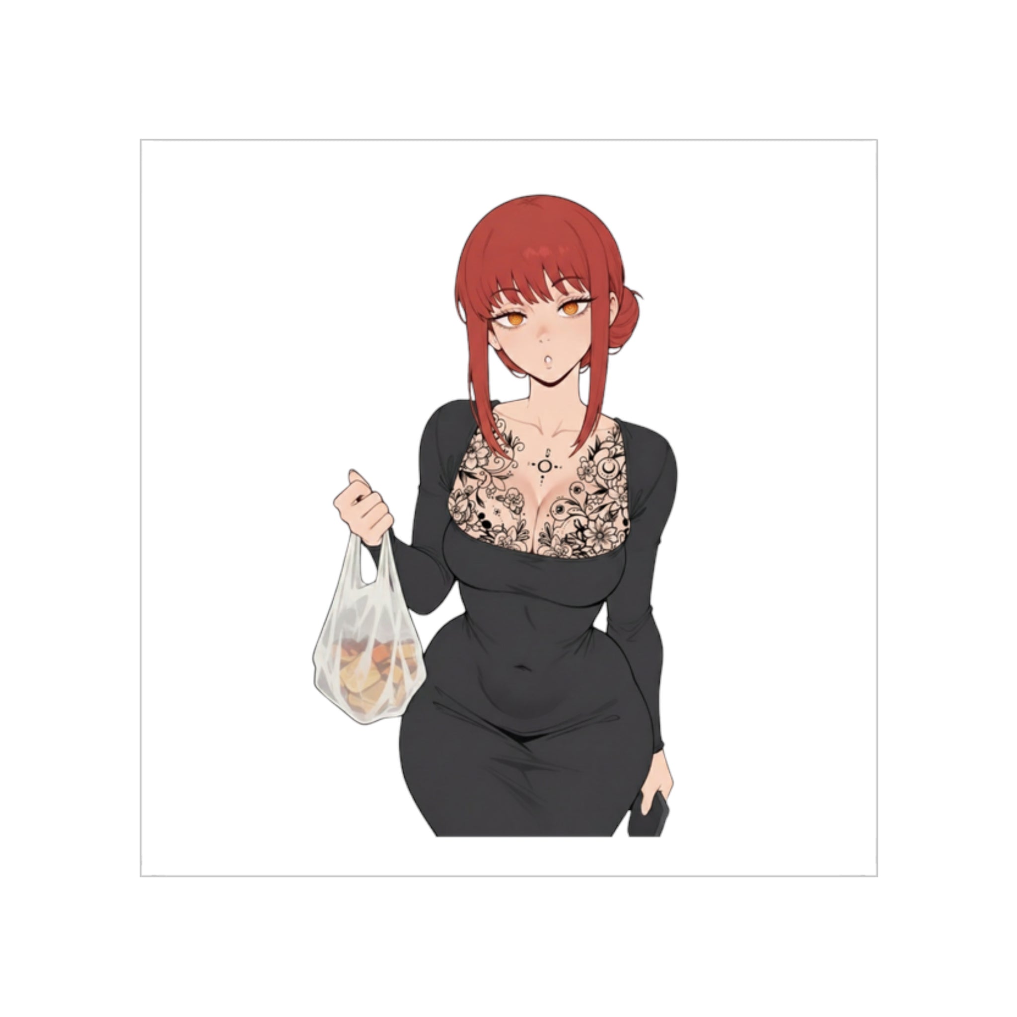 Makima Housewife Tattoo Waifu Sticker
