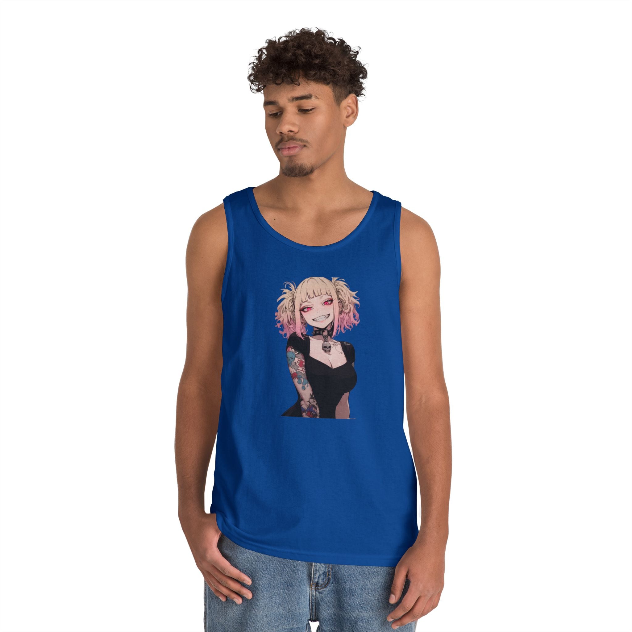 Gothic Himiko Toga Tattooed Crazy Heavy Cotton Tank Top