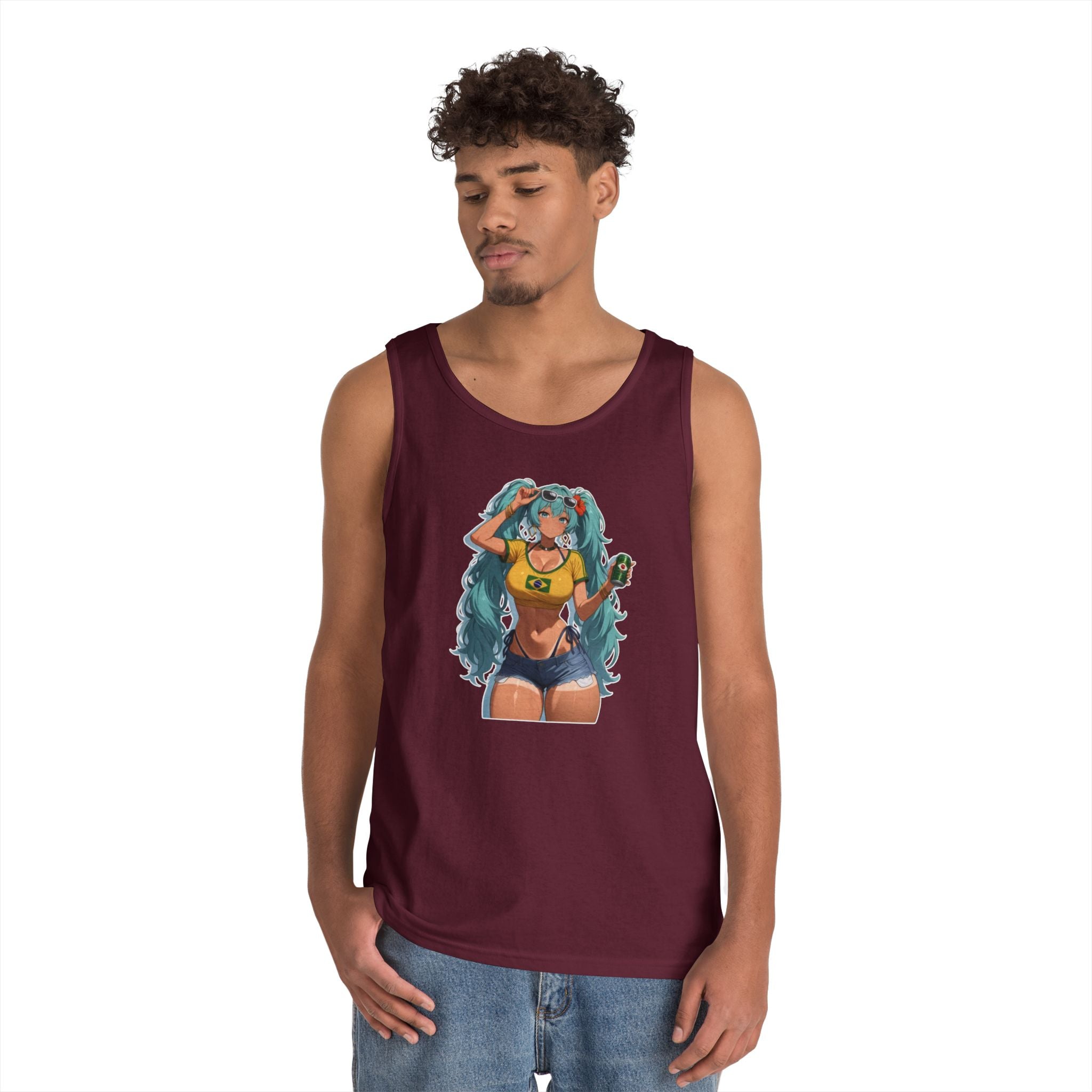 Hatsune Miku Brazil Girl Heavy Cotton Tank Top