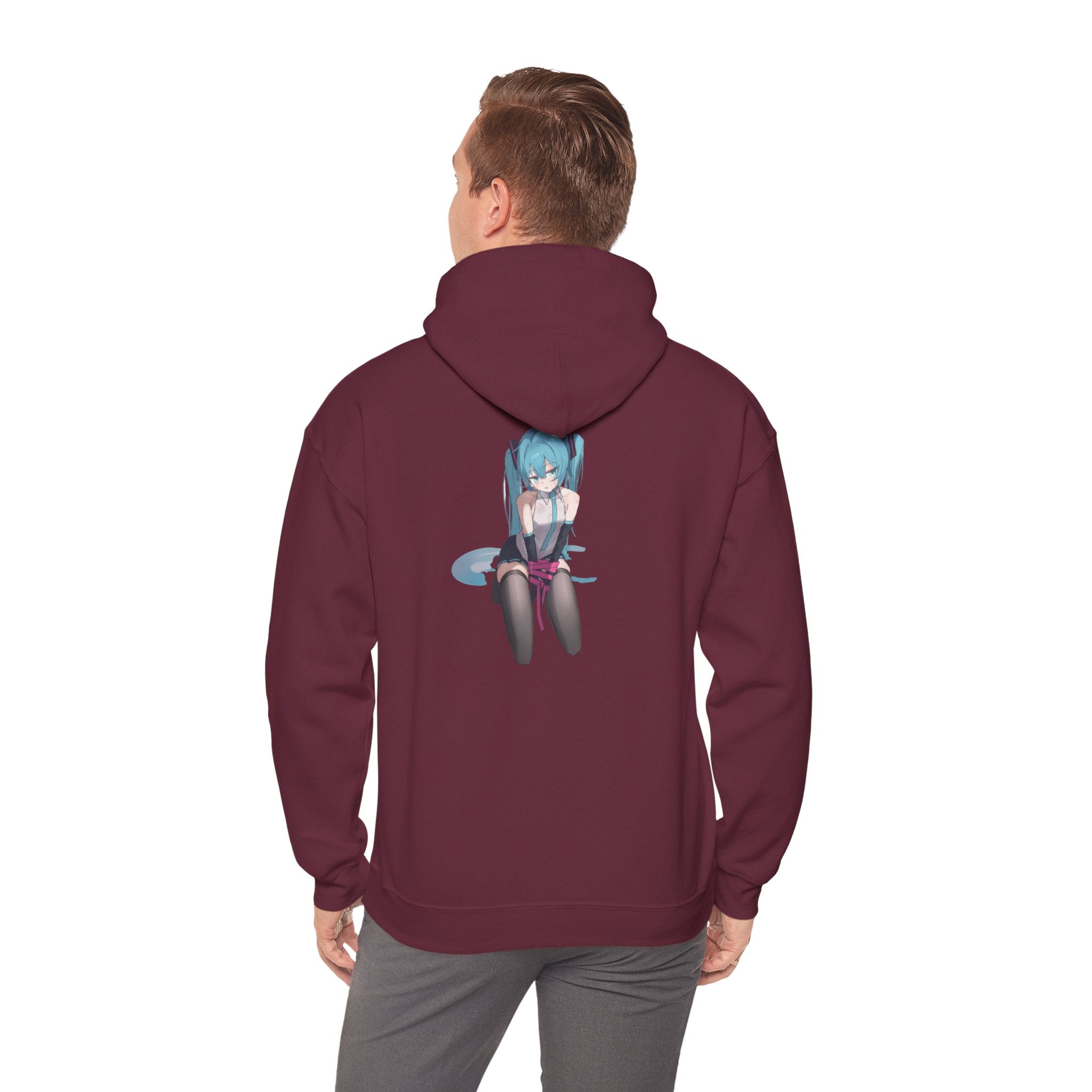 Hatsune Miku Bound Cute Anime Unisex Heavy Blend™ Hooded Sweatshirt