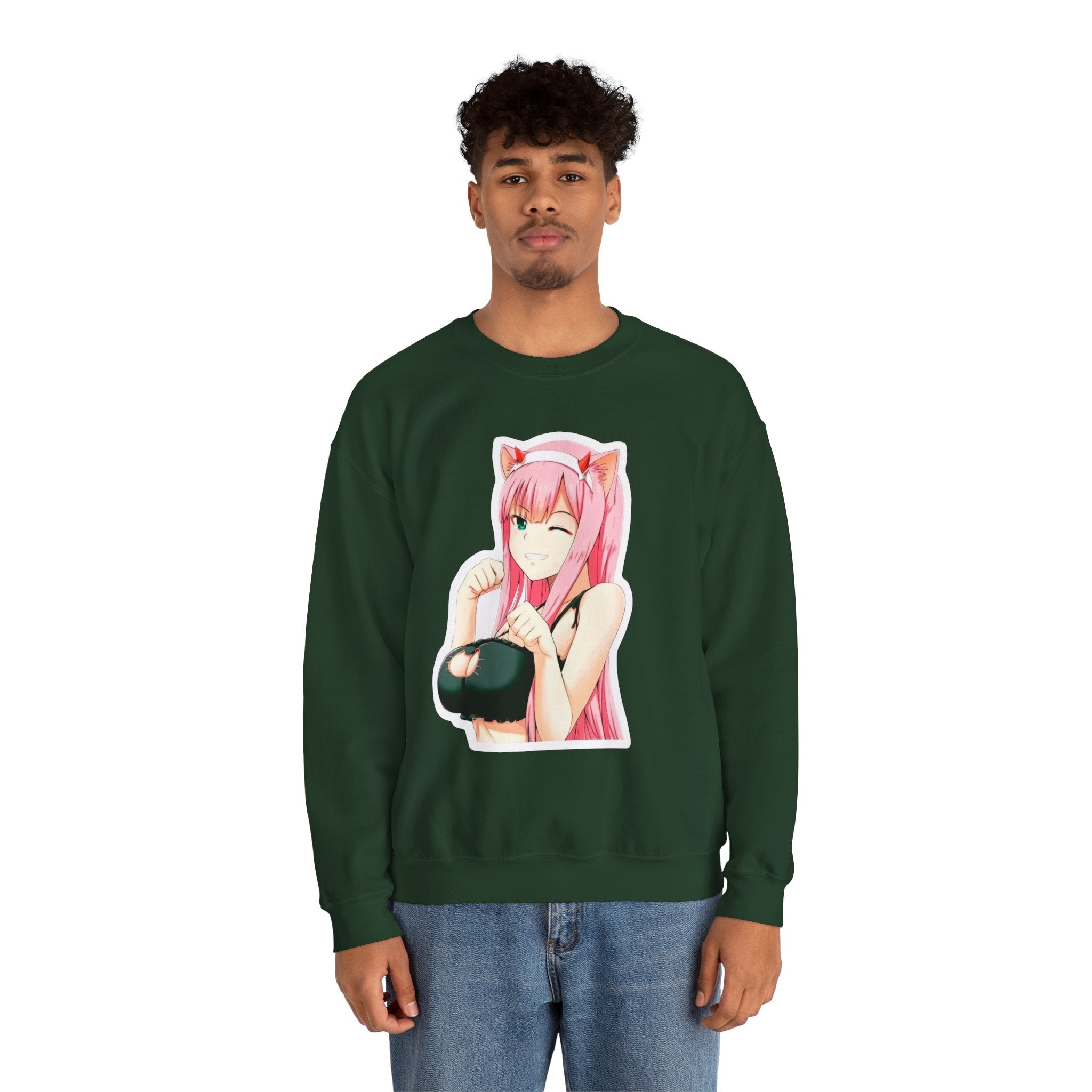 Zero Two Sexy Style Unisex Heavy Blend™ Crewneck Sweatshirt