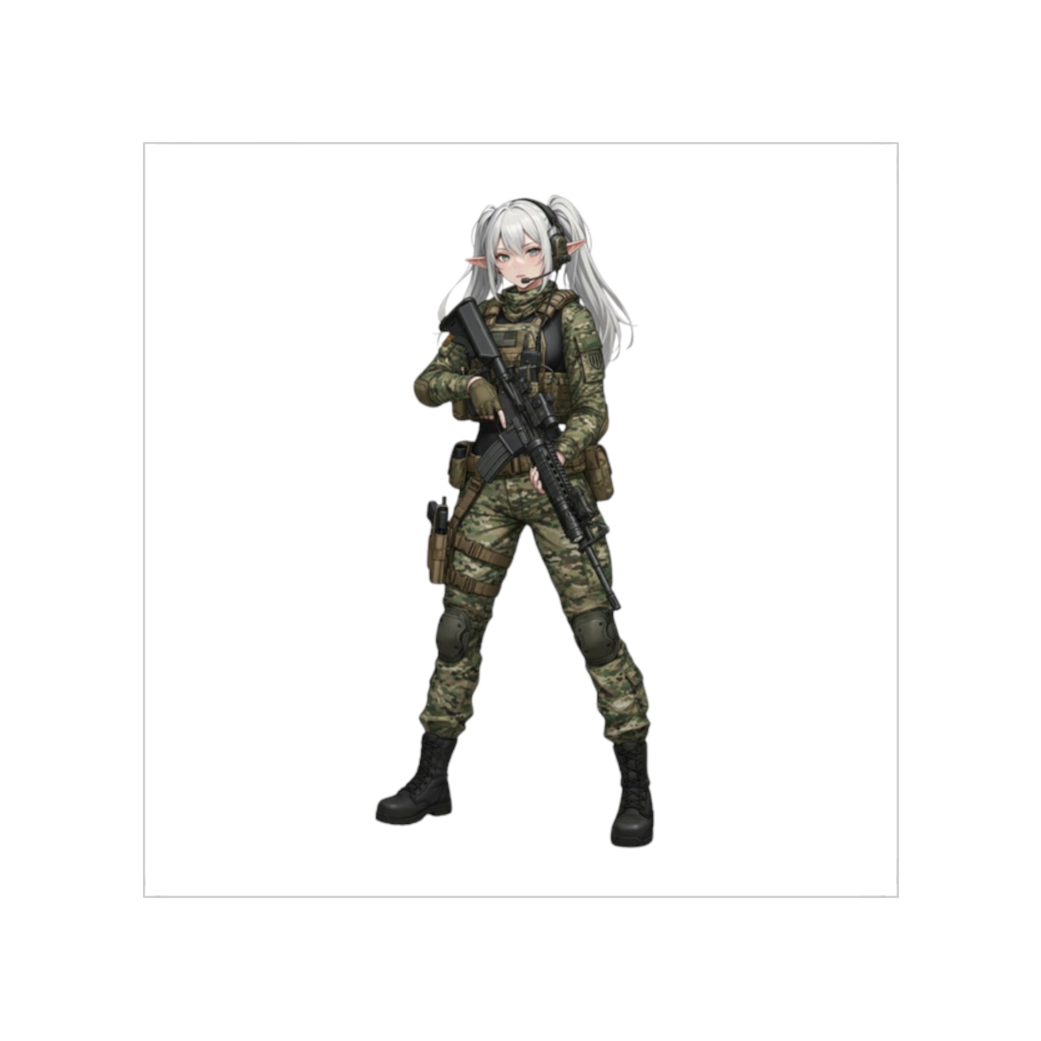 Frieren Stand Tactical Waifu Sticker