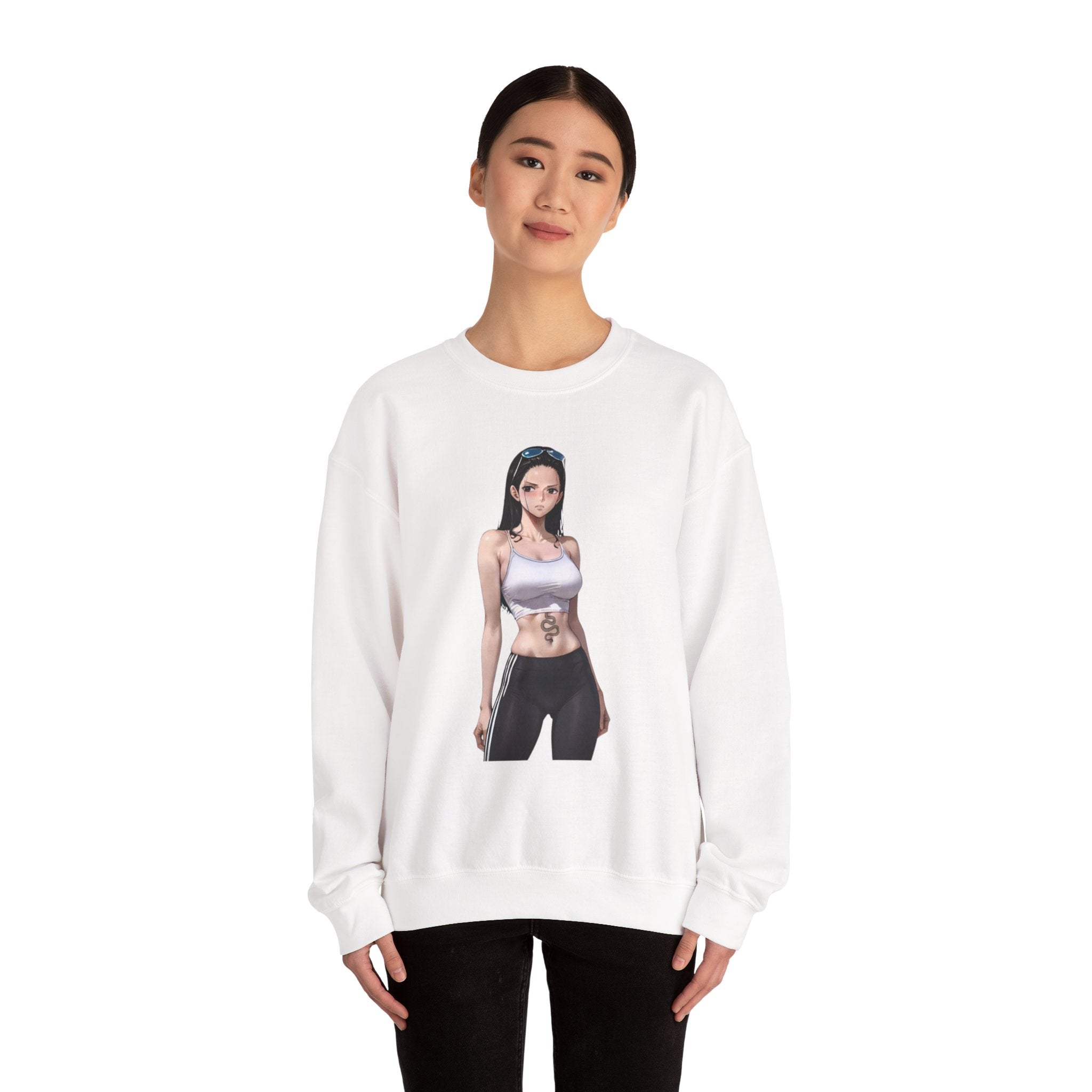 Copy of Nico Robin Catgirl Casual Anime Unisex Heavy Blend™ Crewneck Sweatshirt