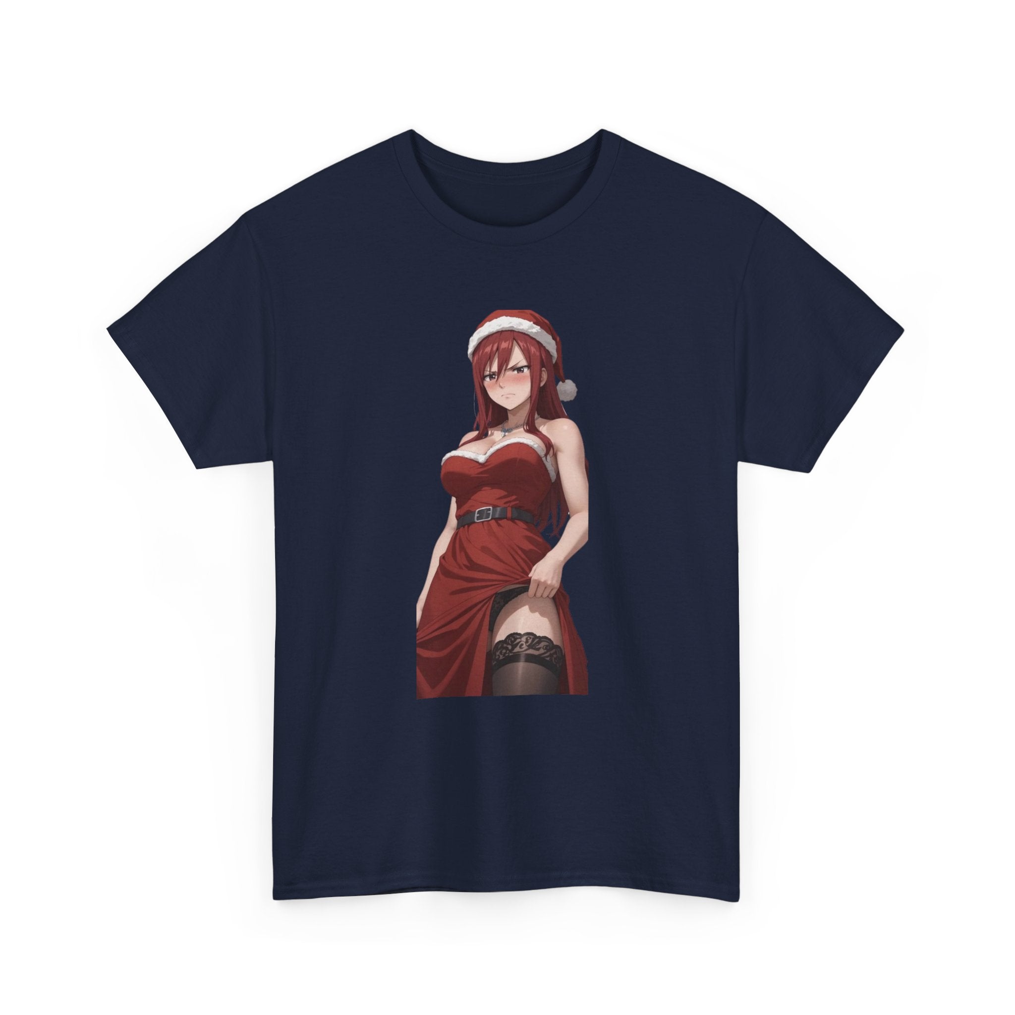 Ezra Scarlet Christmas Themed Angry Anime Unisex Heavy Cotton Tee