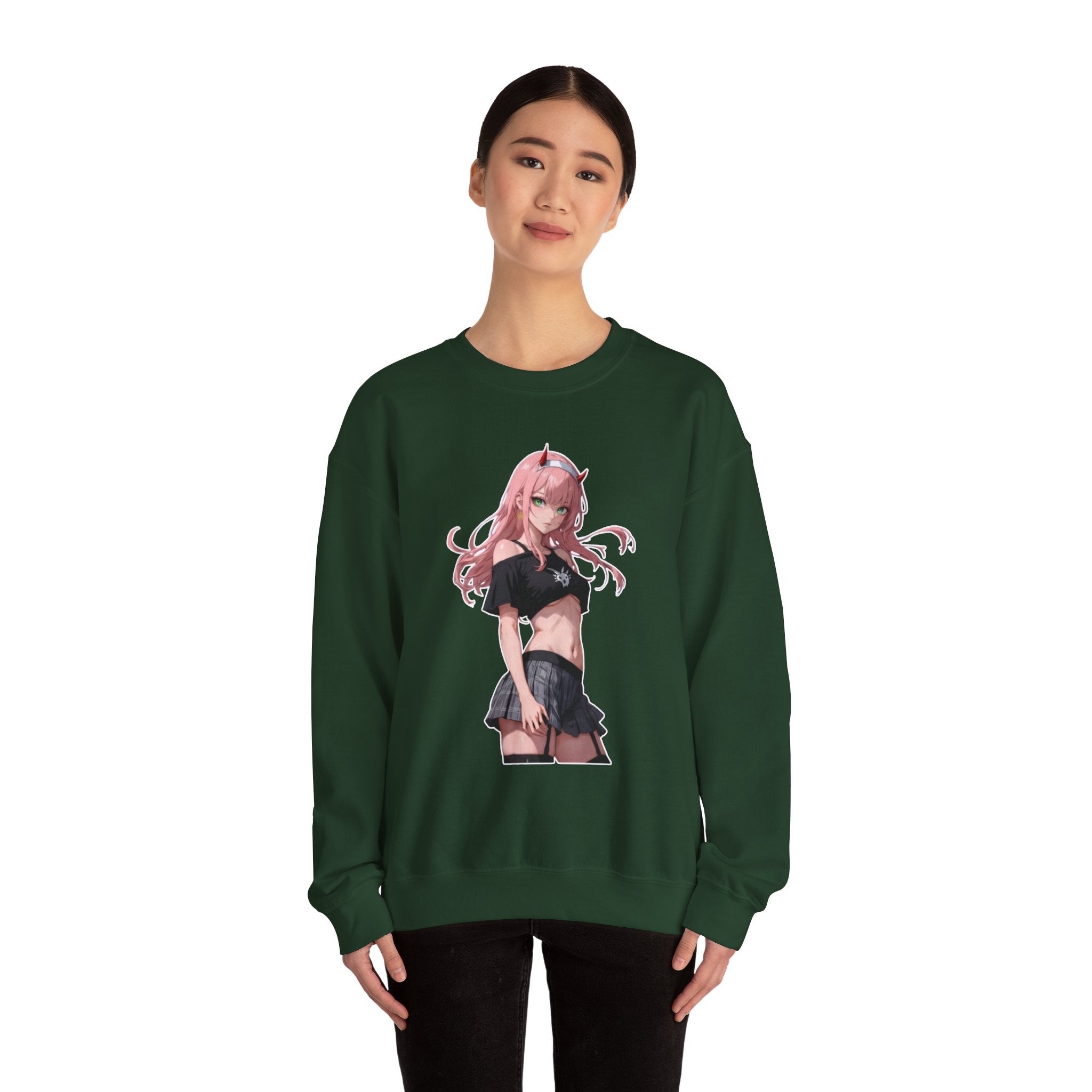 Zero Two Streetwear Style Unisex Heavy Blend™ Crewneck Sweatshirt