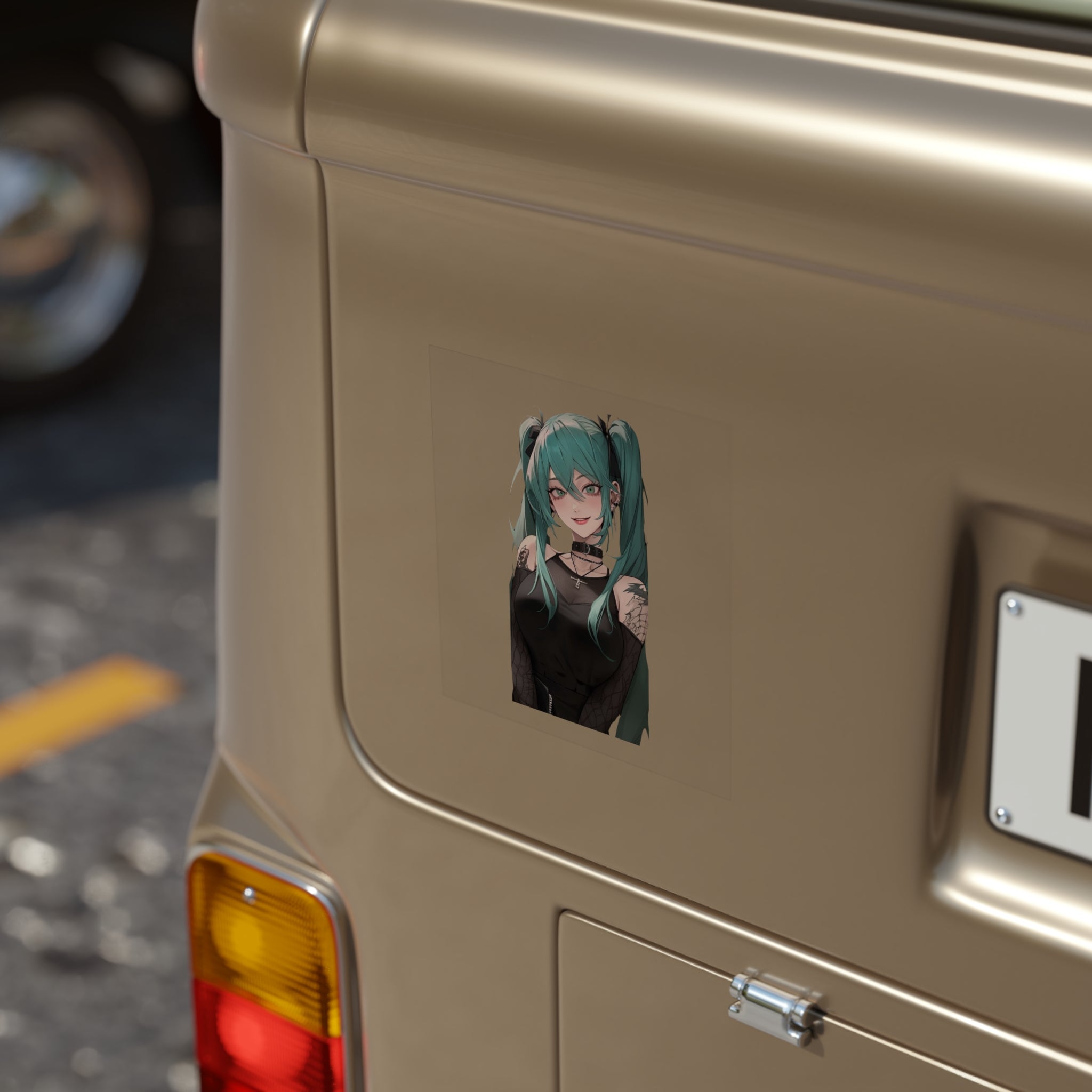 Gothic Miku Tattooed Sticker