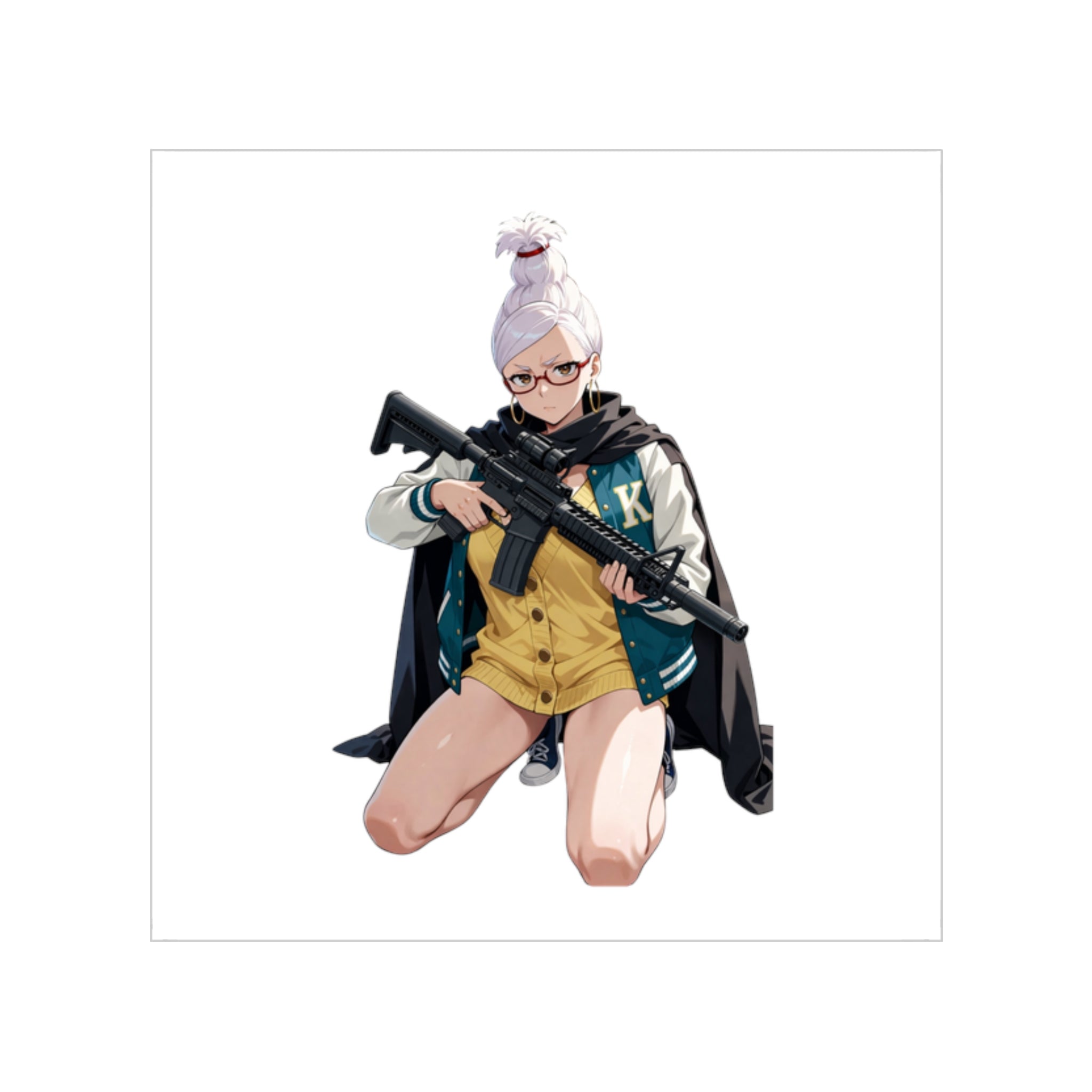 Ayase Seiko Gun Tactical Waifu Sticker