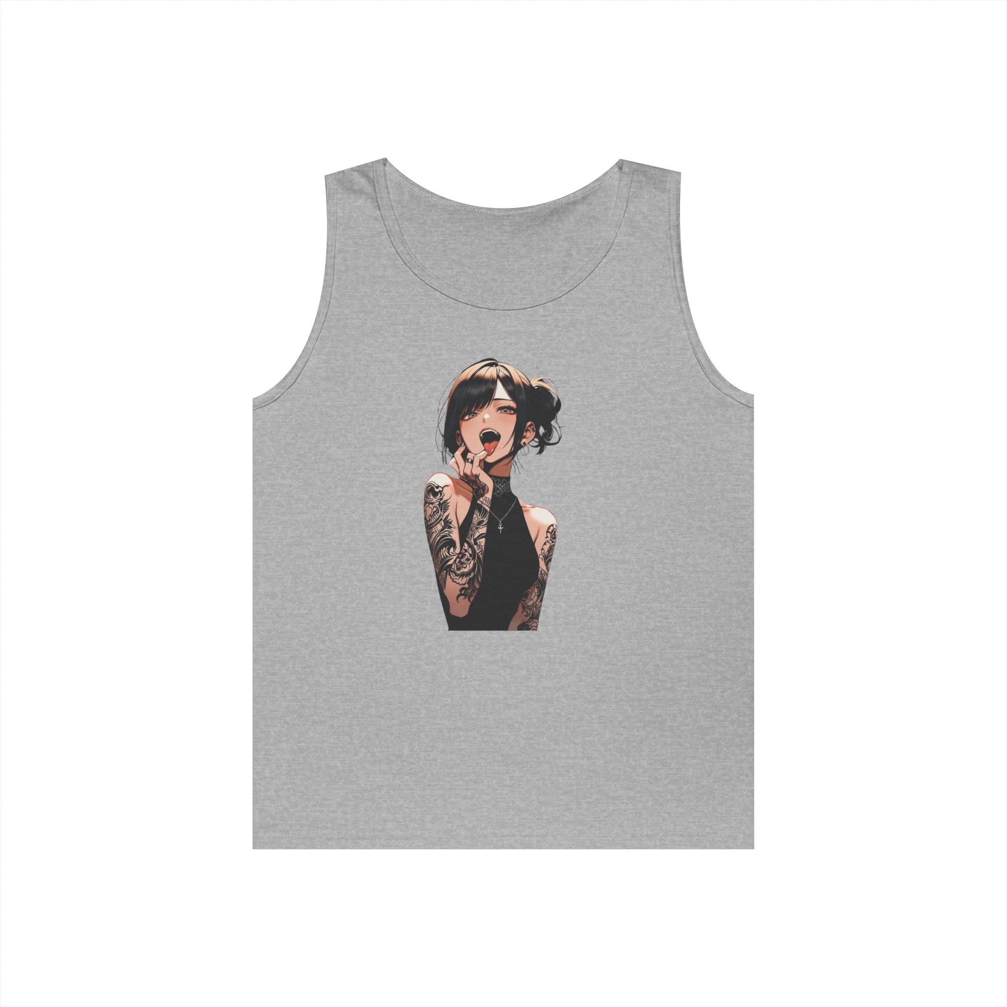 Gothic Himiko Toga Tattooed Ahegao Heavy Cotton Tank Top