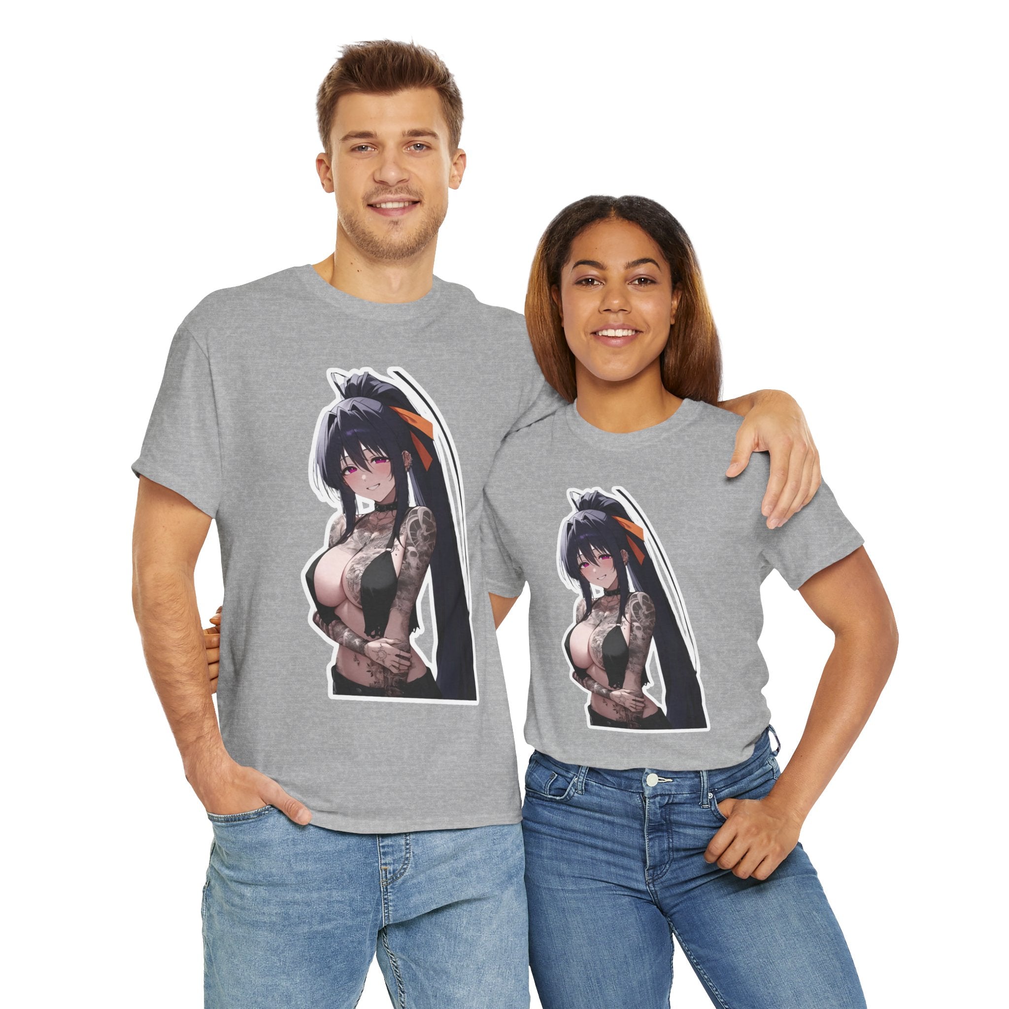 Akeno Himejima Gothic Tattooed Unisex Heavy Cotton Tee